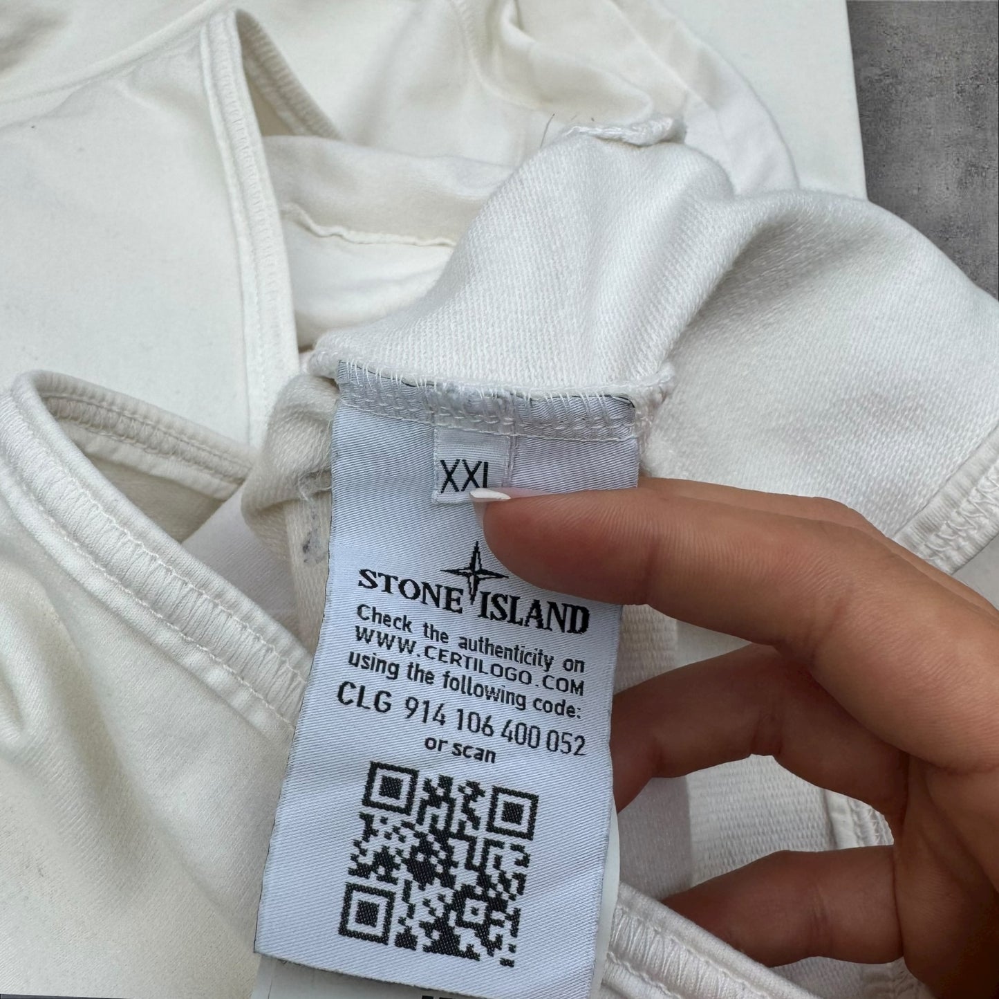 Stone Island Ghost Jumper White Size XXL RRP £450+