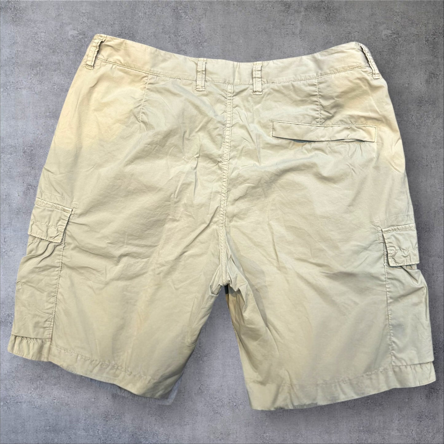 Stone Island Cargo Shorts Beige Size 34W RRP £320