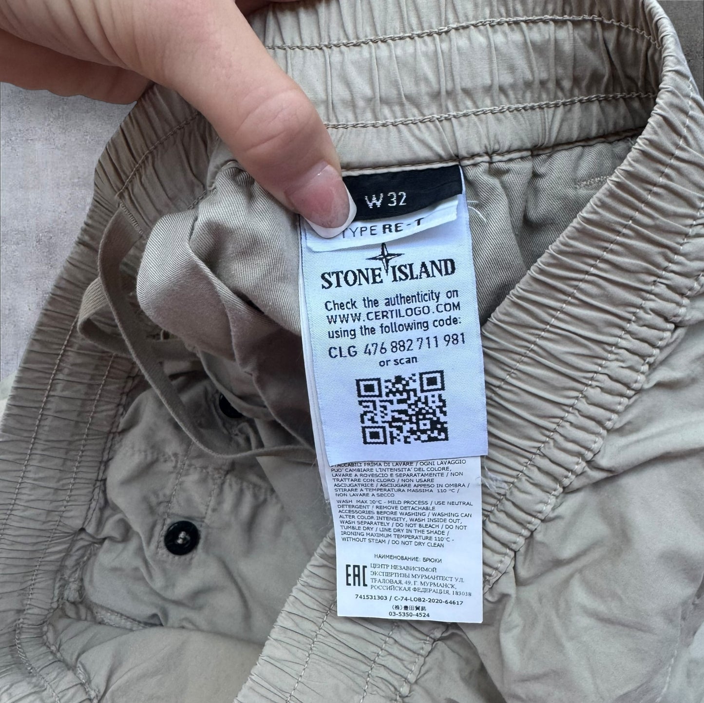 Stone Island Cargo Trousers Tan Size 32W RRP £300+