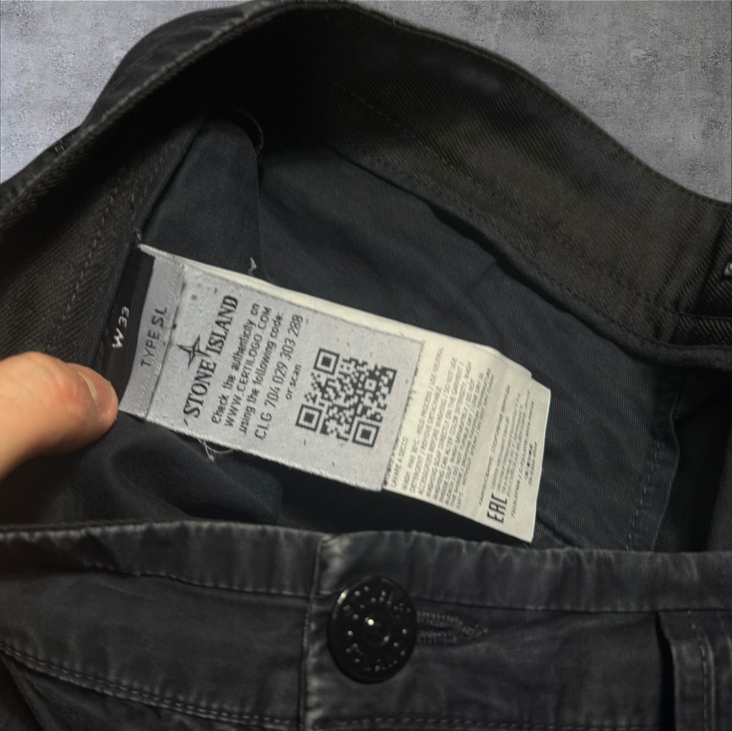 Stone Island Navy Cargo Trousers 33W RRP £275