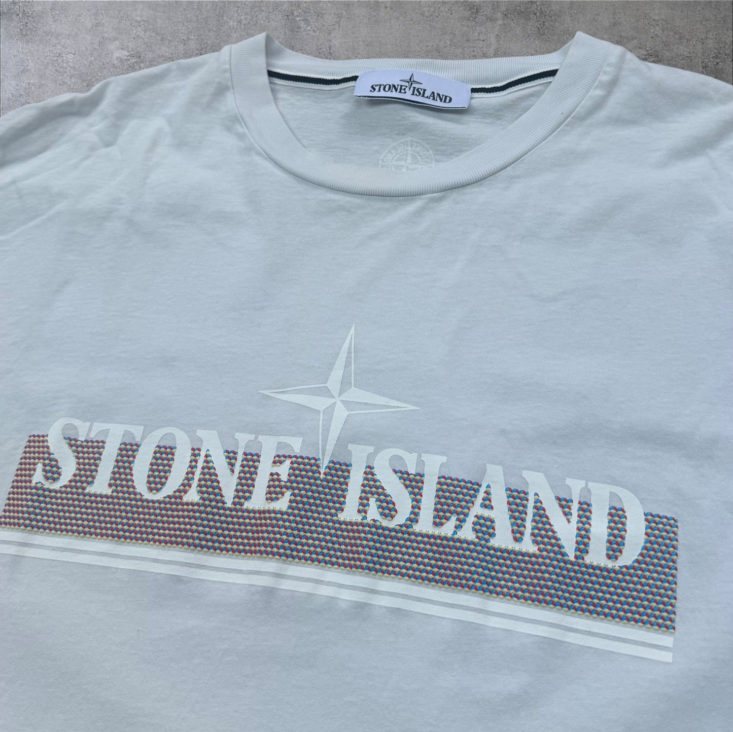 Stone Island Front Print T-Shirt White Size XXL RRP £165+