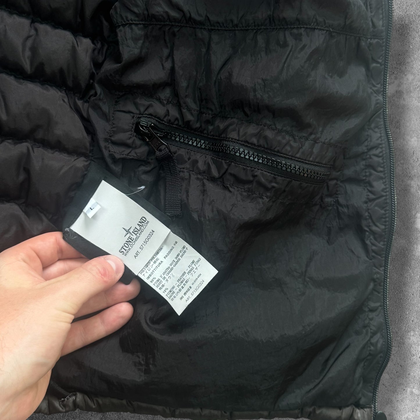 Stone Island Down Gilet Large Brown Art 5715G0324 RRP £450