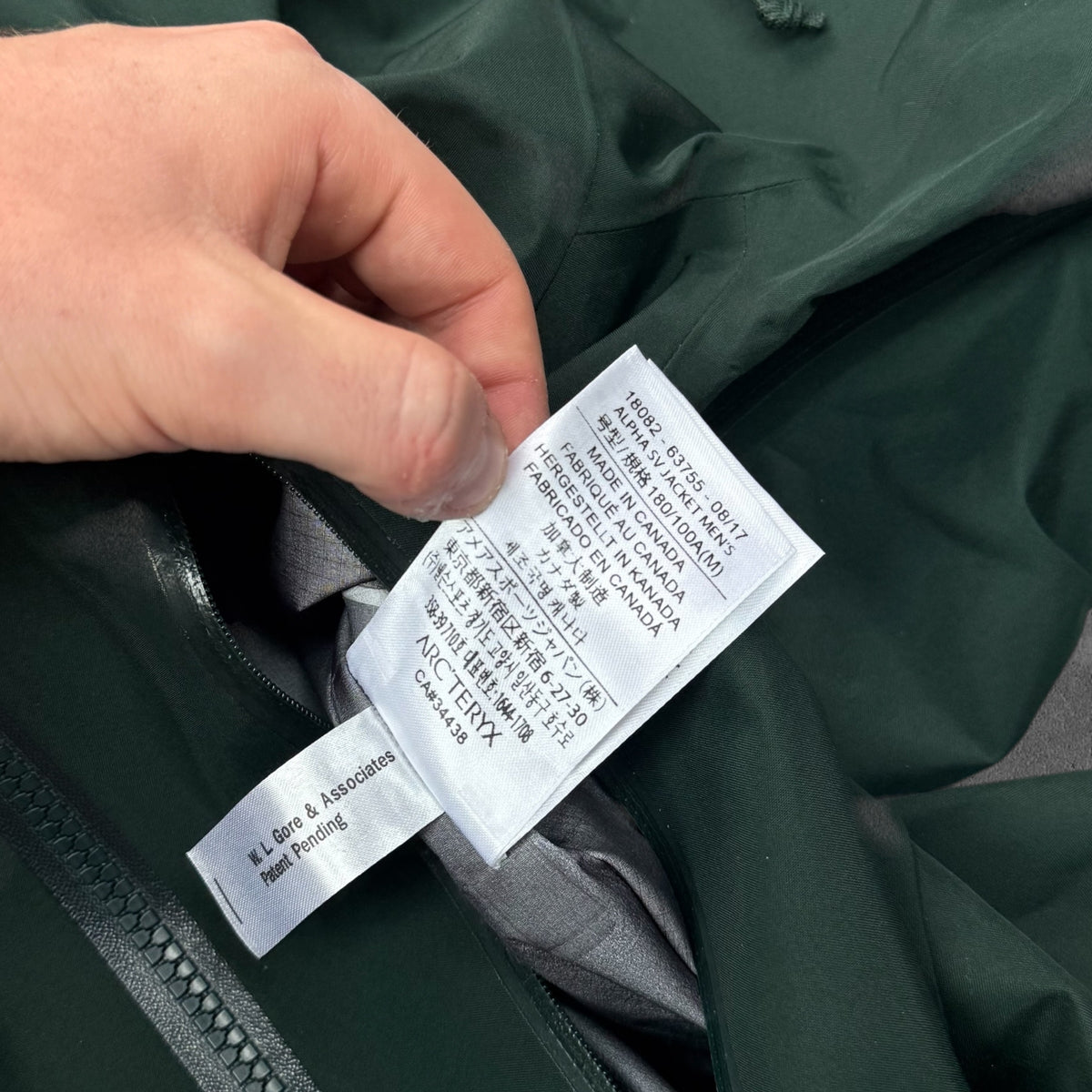 Arc'teryx Alpha SV Gore-Tex Pro Jacket Medium Green RRP £800