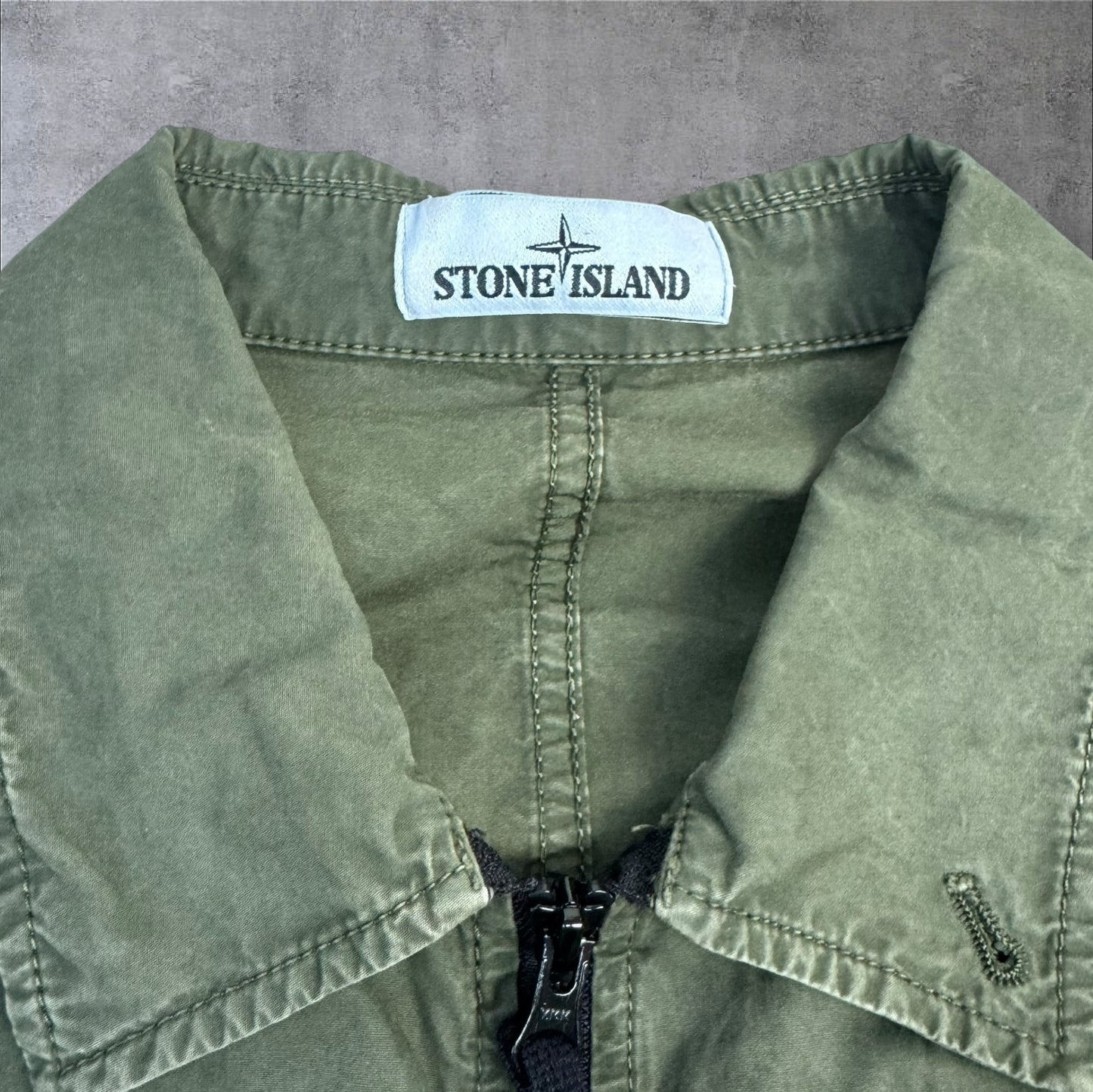 Stone Island Overshirt Khaki Size Extra Large RRP £400+