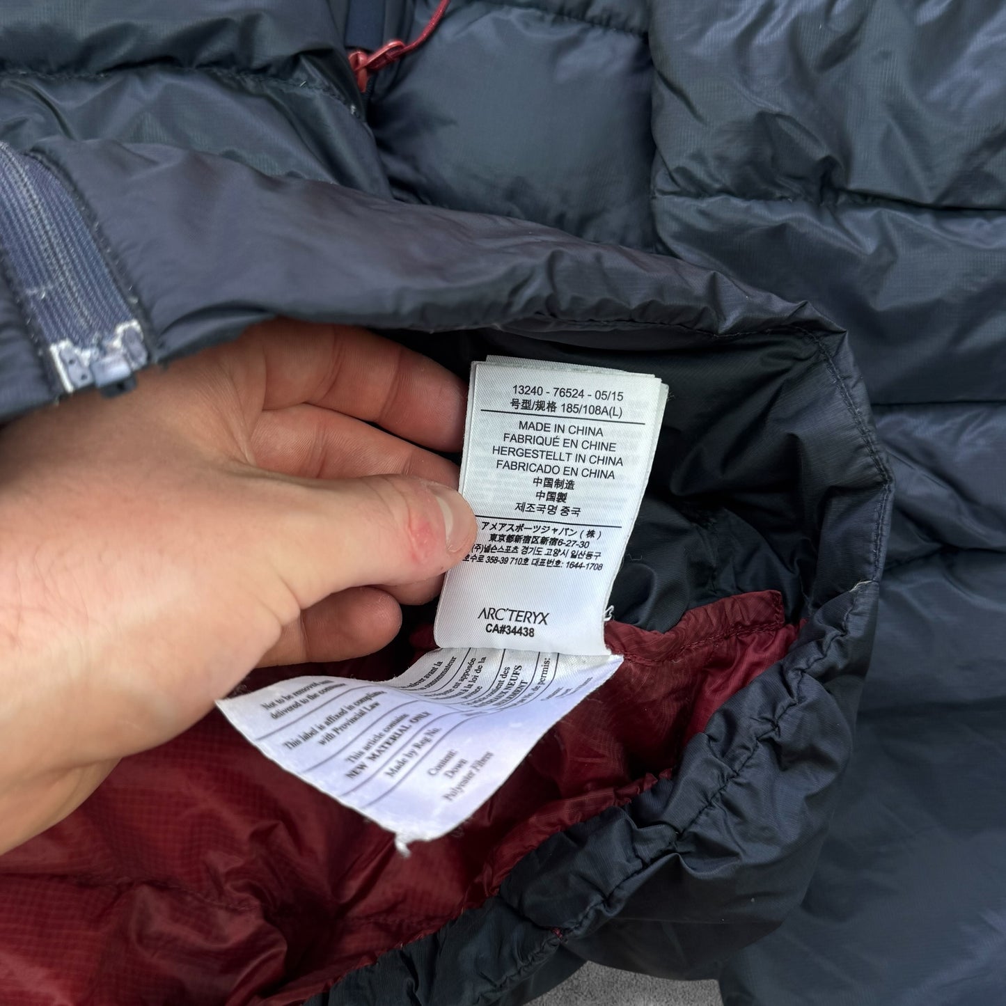 Arc'teryx Cerium Puffer Jacket Size Large RRP £380