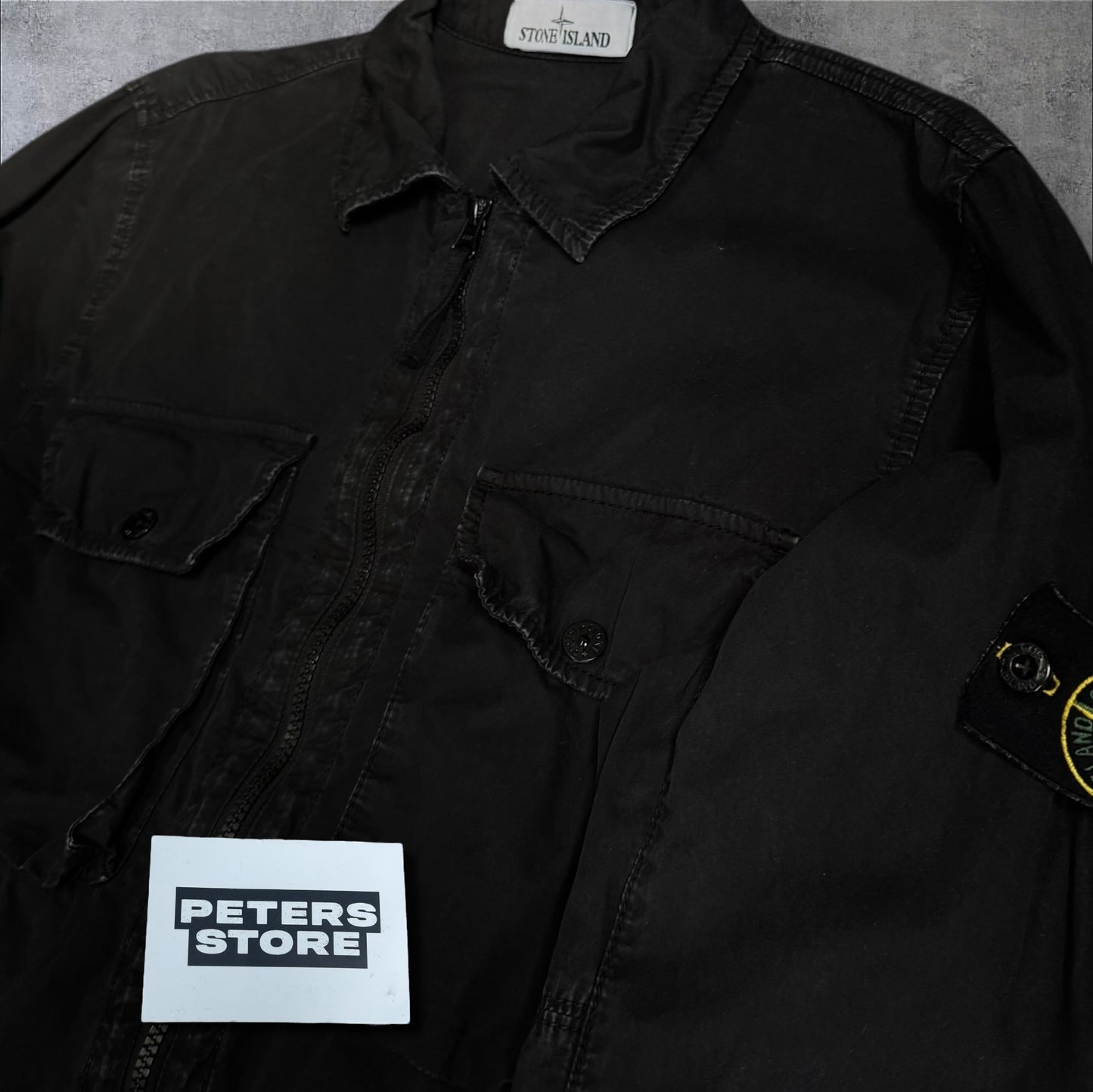 Stone Island Overshirt Black Size Medium RRP £425+