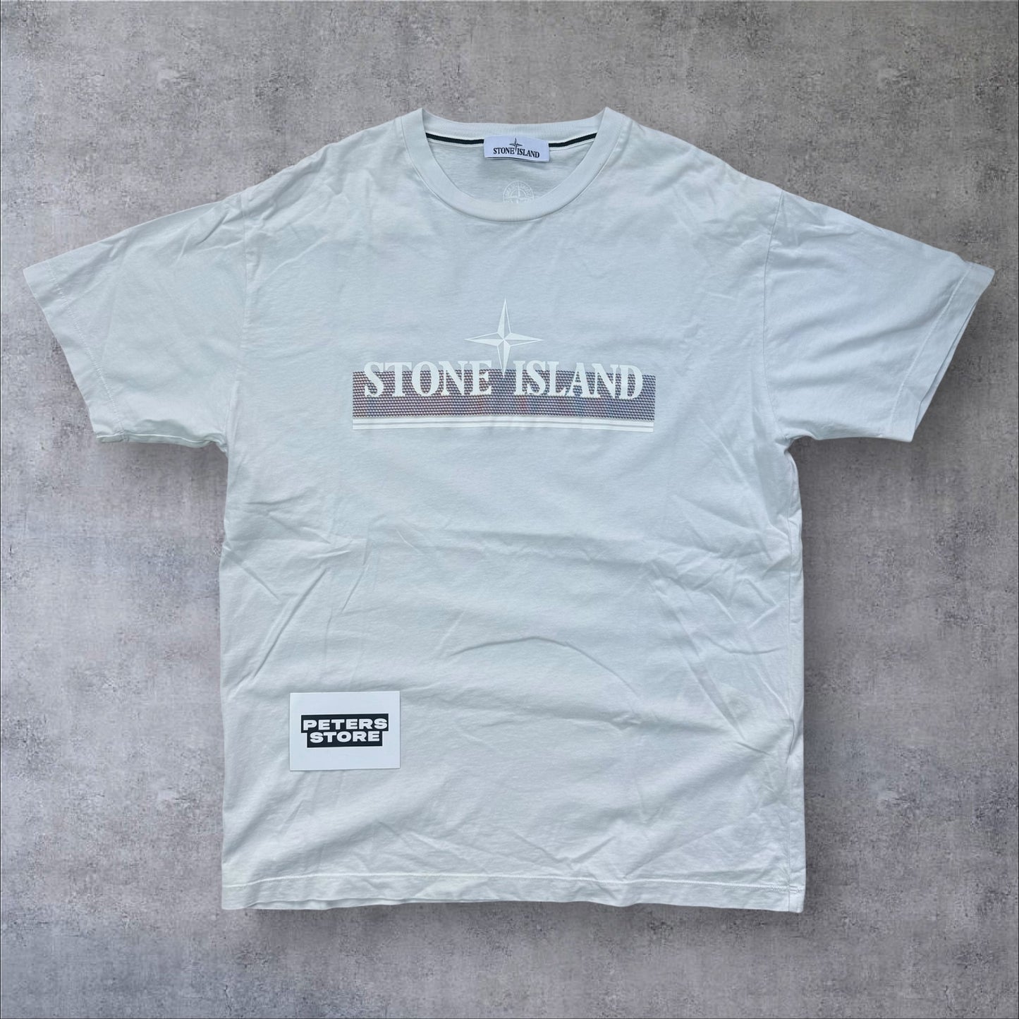 Stone Island Front Print T-Shirt White Size XXL RRP £165+
