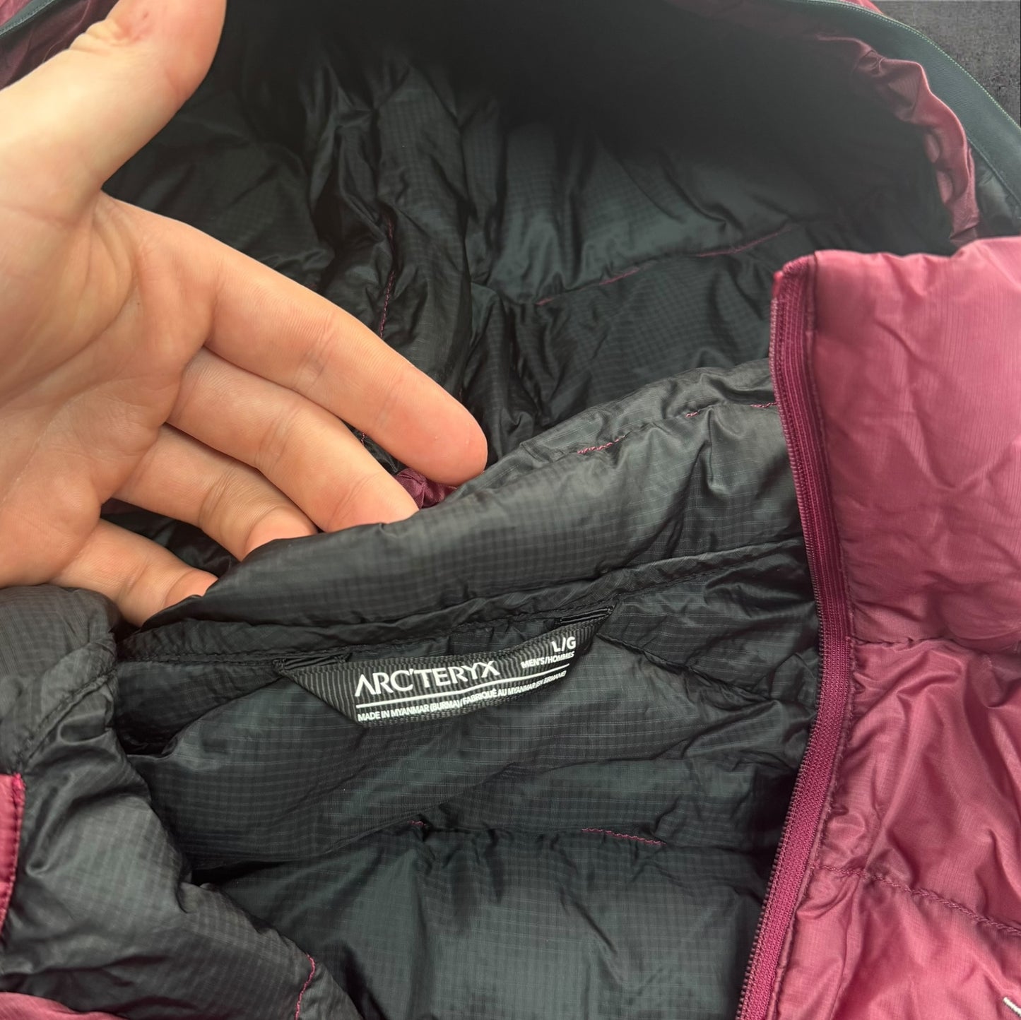 Arcteryx Cerium LT Puffer Jacket Mens Large RRP £350