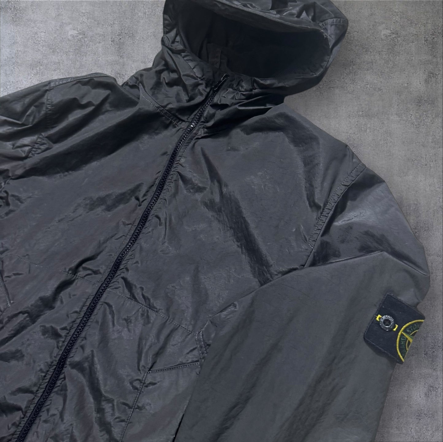 Stone Island Nylon Metal Fleece Lined Jacket Black Size Large RRP £500+