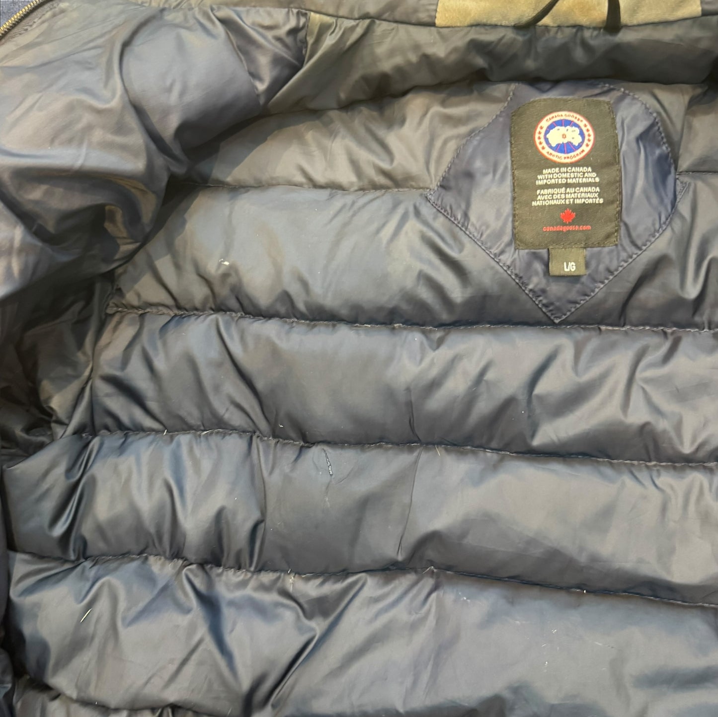 Canada Goose Lodge Jacket Navy Size Large RRP £650+