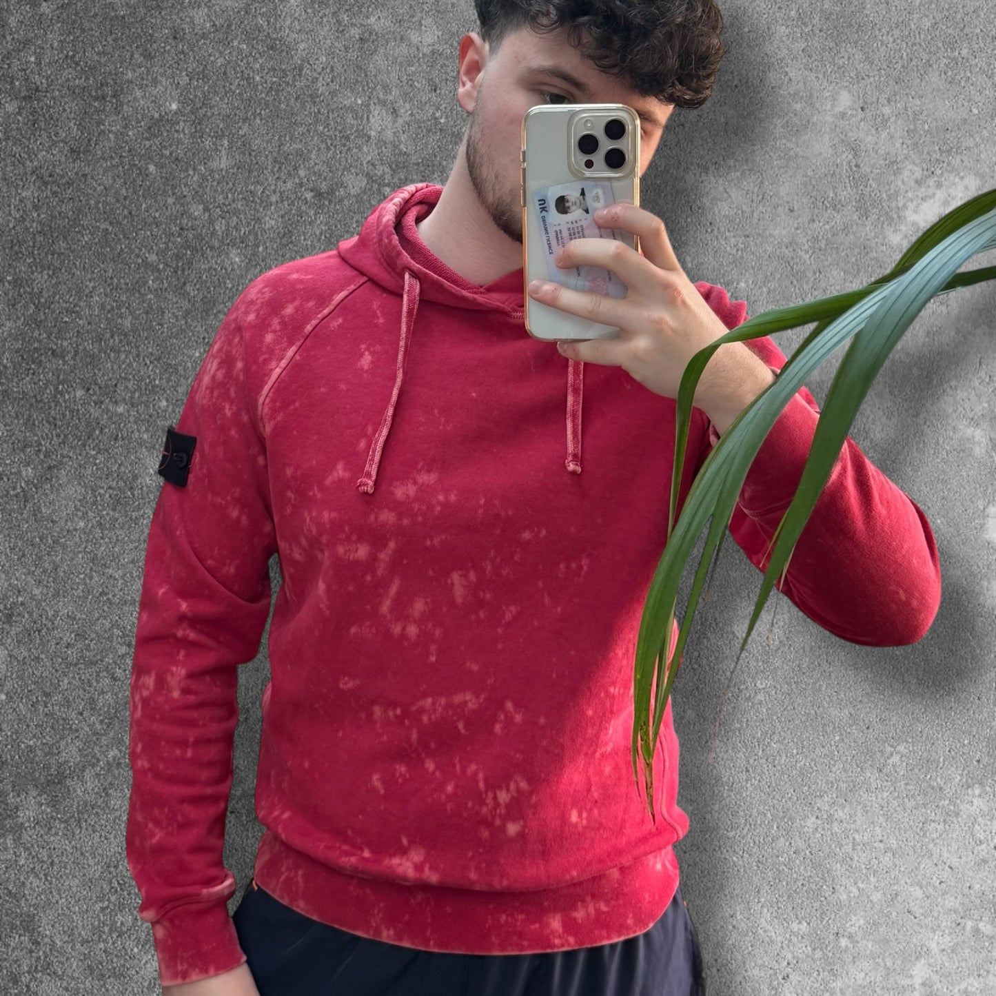 Stone Island Acid Wash Hoodie Small RRP £325