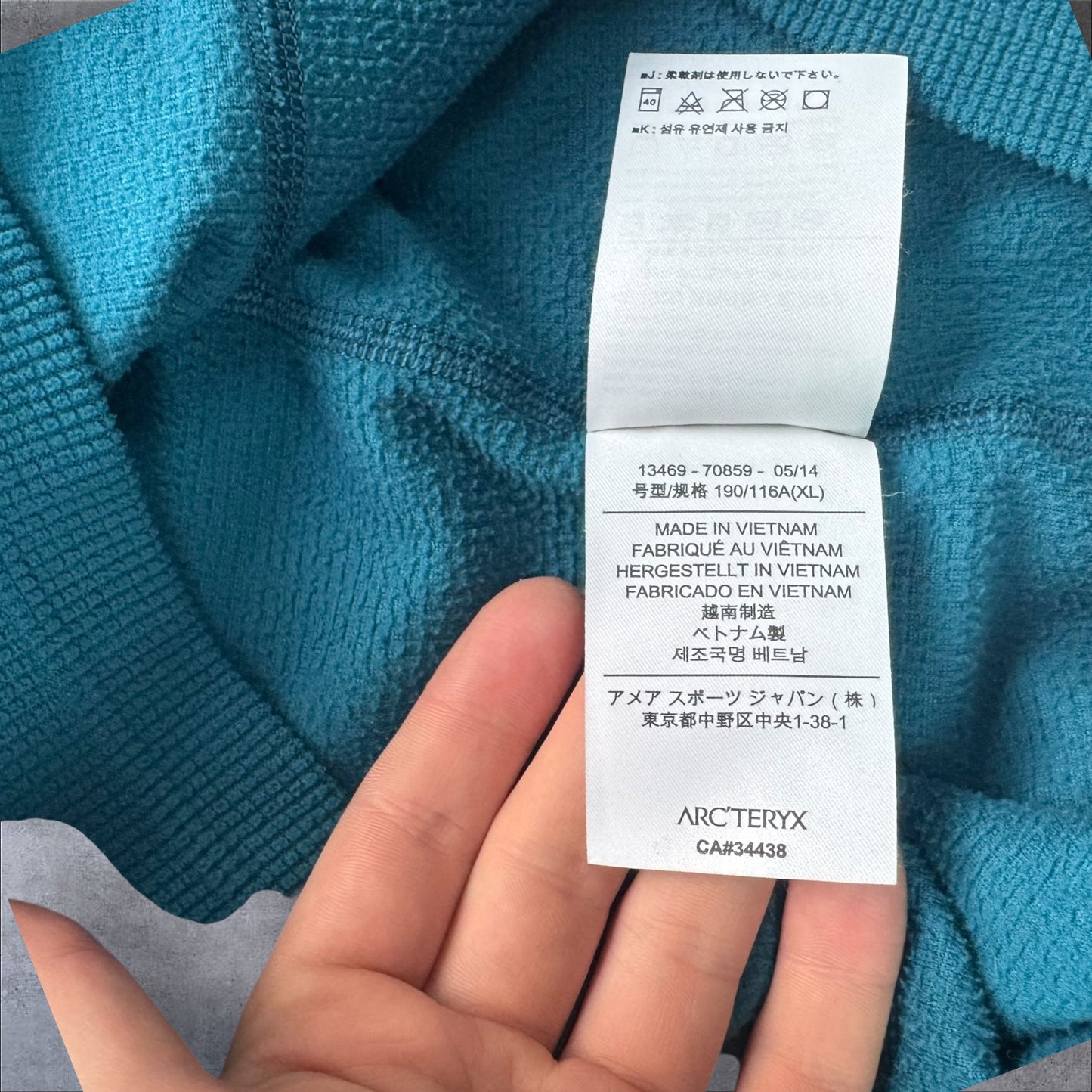 Arc’teryx Delta LT Fleece Blue XL RRP £180