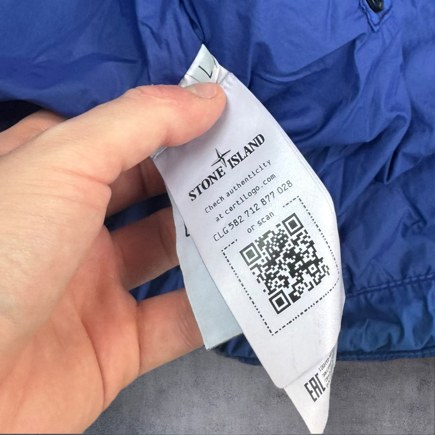 Stone Island Skin Touch Nylon-TC Jacket Royal Blue Size Large RRP £525+