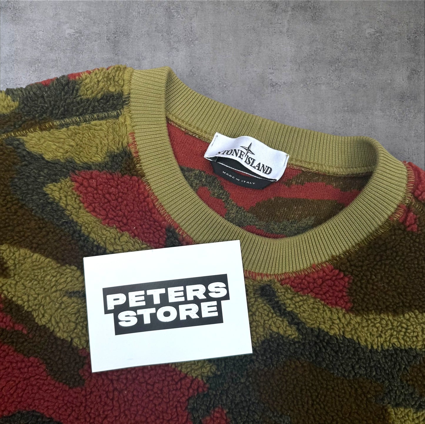 Stone Island Camo Fleece Sweatshirt Medium (Fits Large) RRP £350+