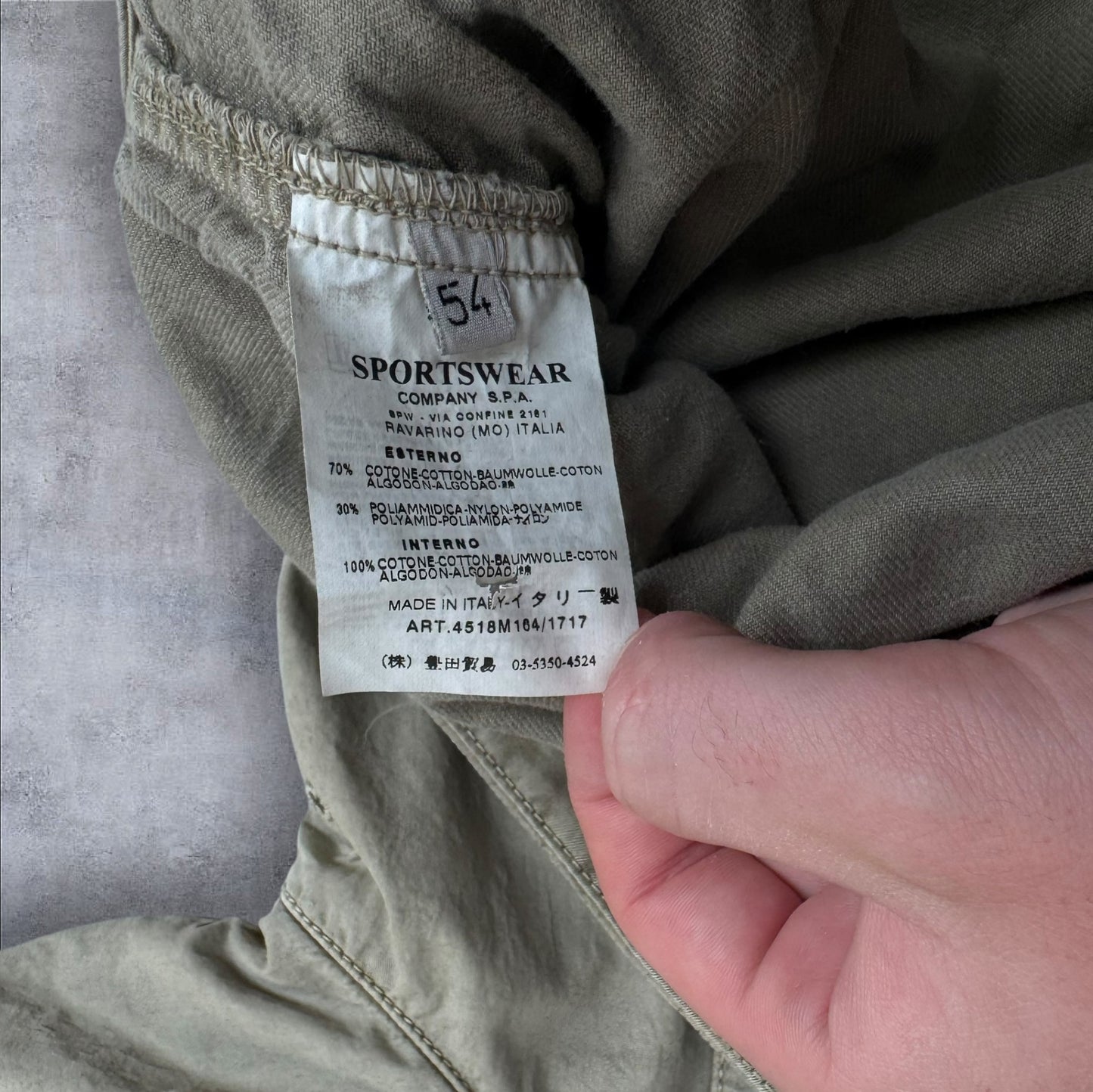 C.P. Company Tinto Terra Jacket Stone XXL RRP £350+