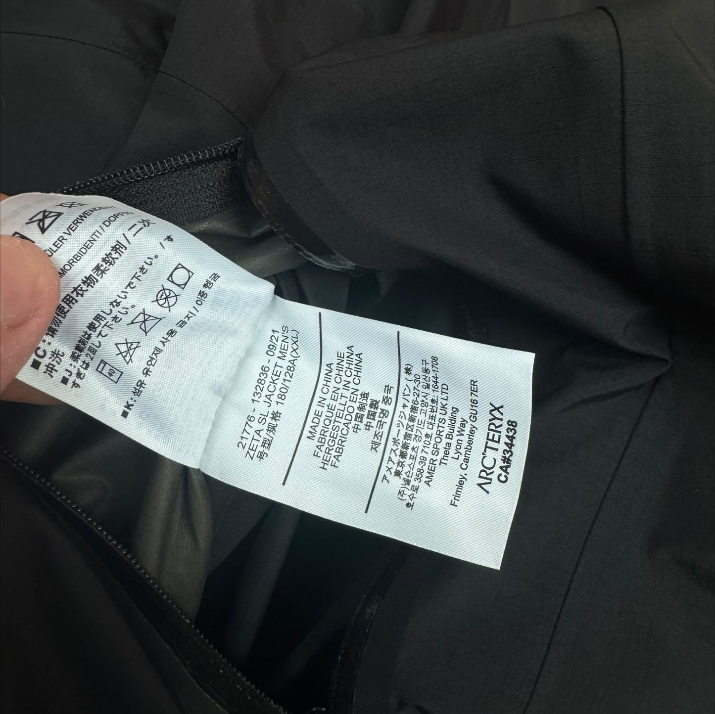 Arcteryx Zeta Goretex Jacket Black XXL RRP £350