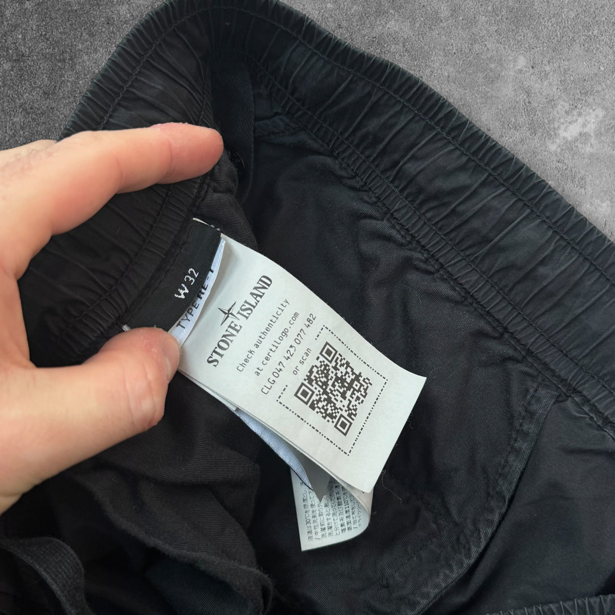 Stone Island Cargo Trousers 32W Black New Season RRP £350