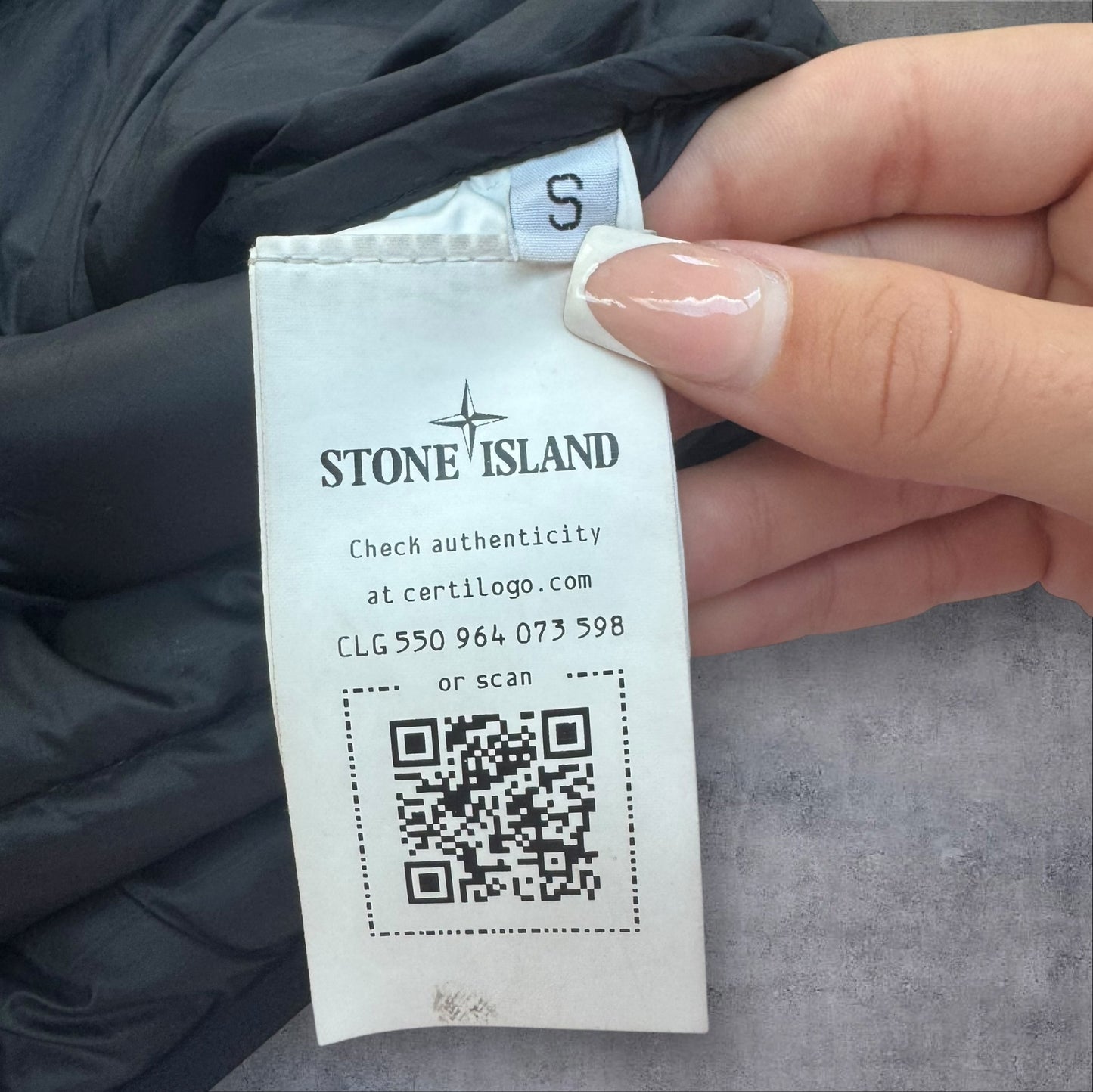 Stone Island Puffer Jacket Black O-Cotton R-Nylon Tela Size Small RRP £650+