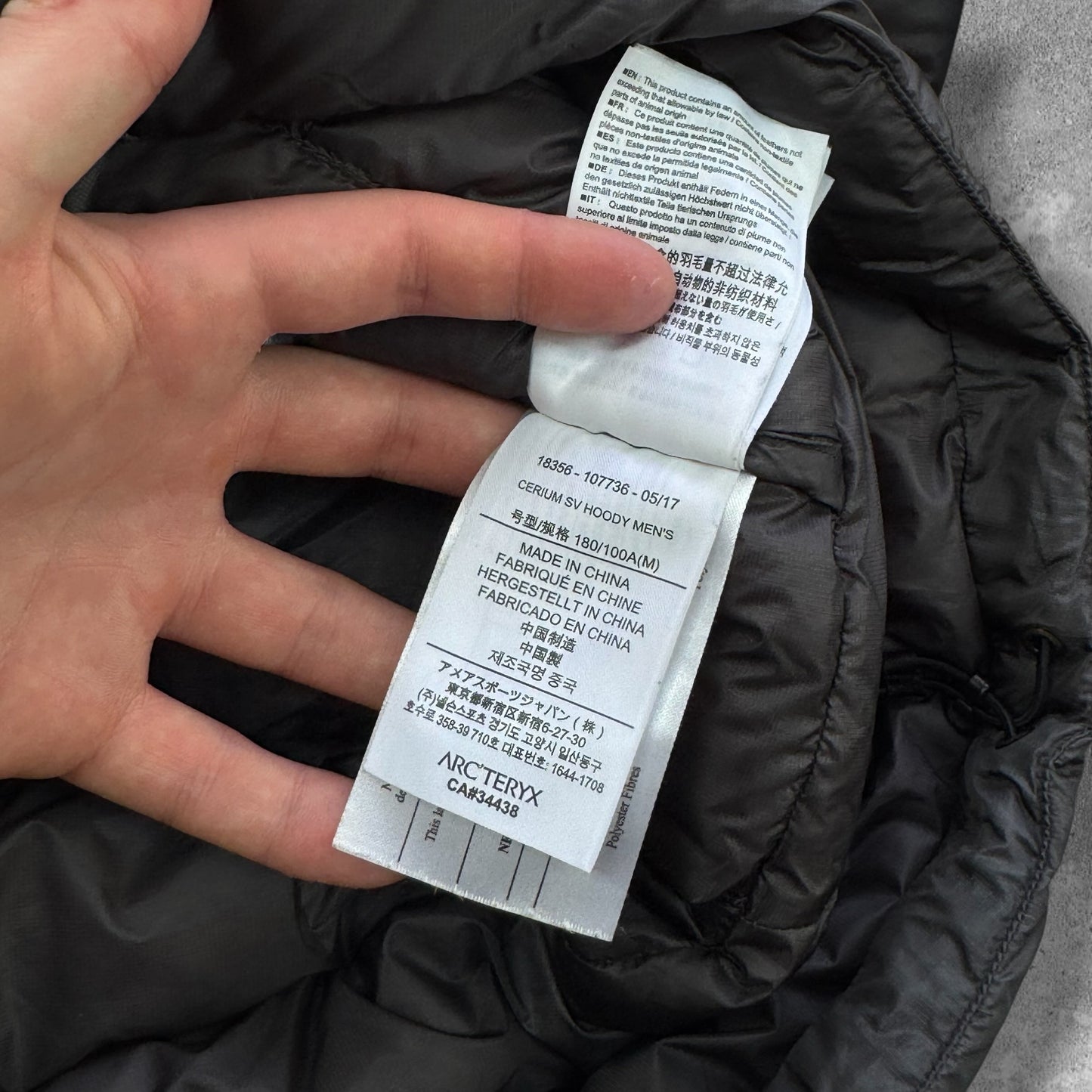 Arc'teryx Cerium SV Hoody Puffer Jacket Men's Medium RRP £450