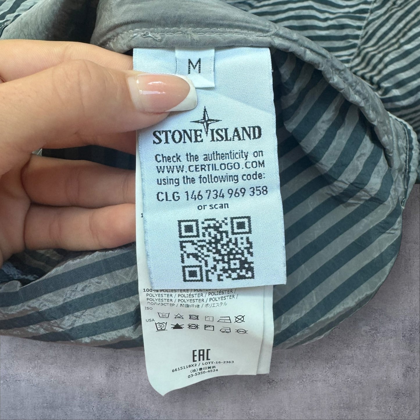 Stone Island Nylon Metal Marina Overshirt Grey Size Large RRP £500+