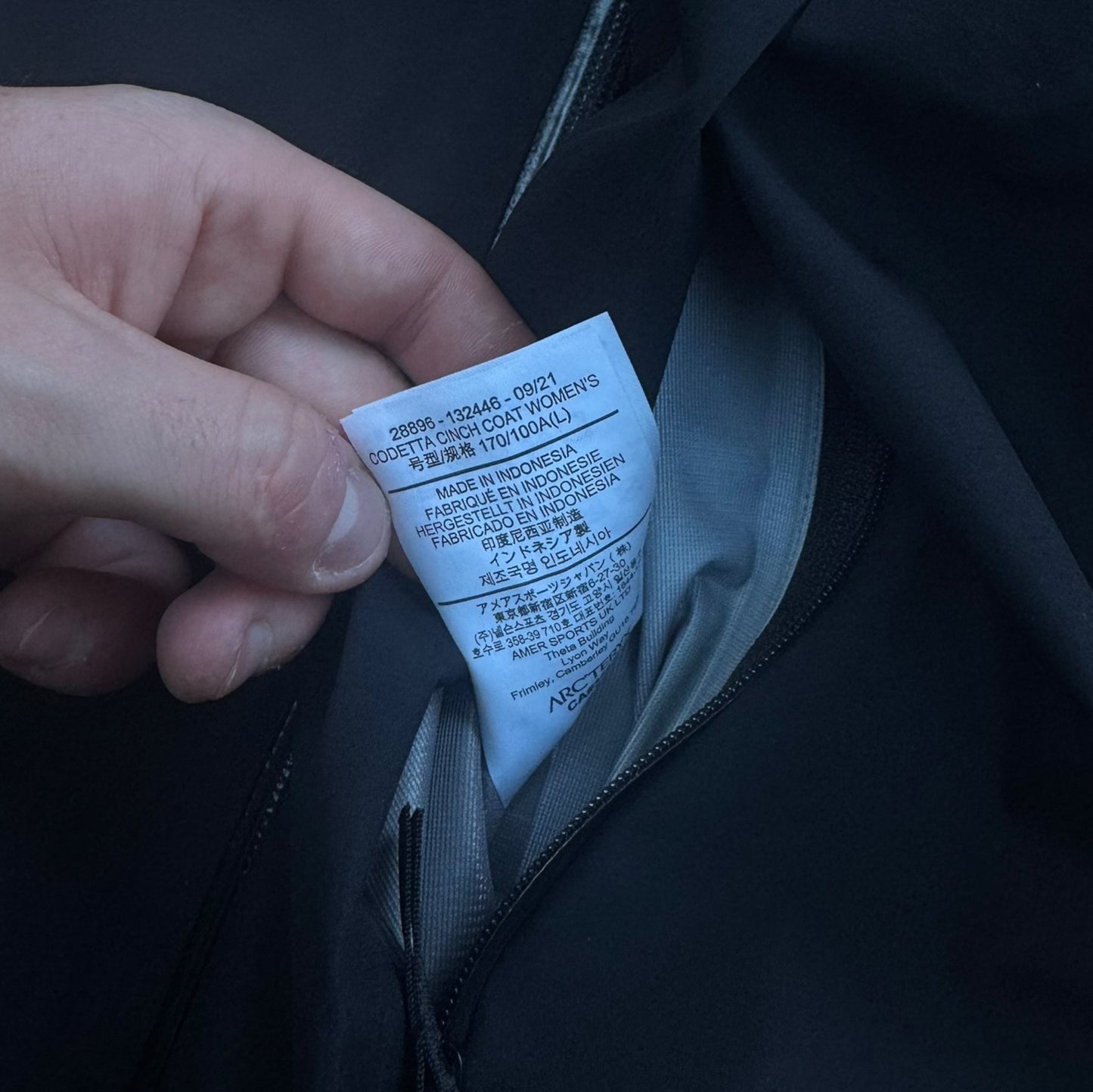 Arc’teryx Codetta Cinch Jacket Women’s Large Goretex RRP £450+