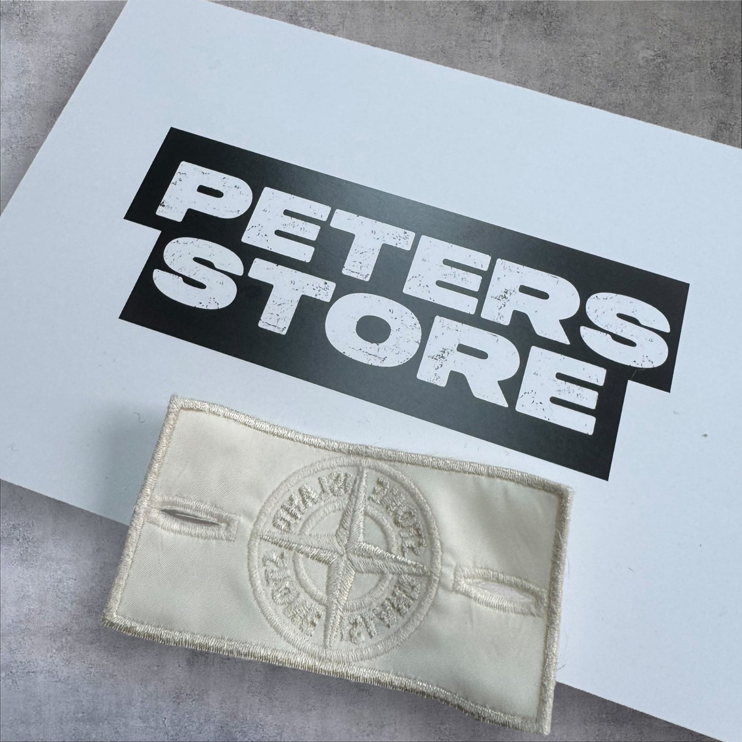 Stone Island Ghost Badge White Cream