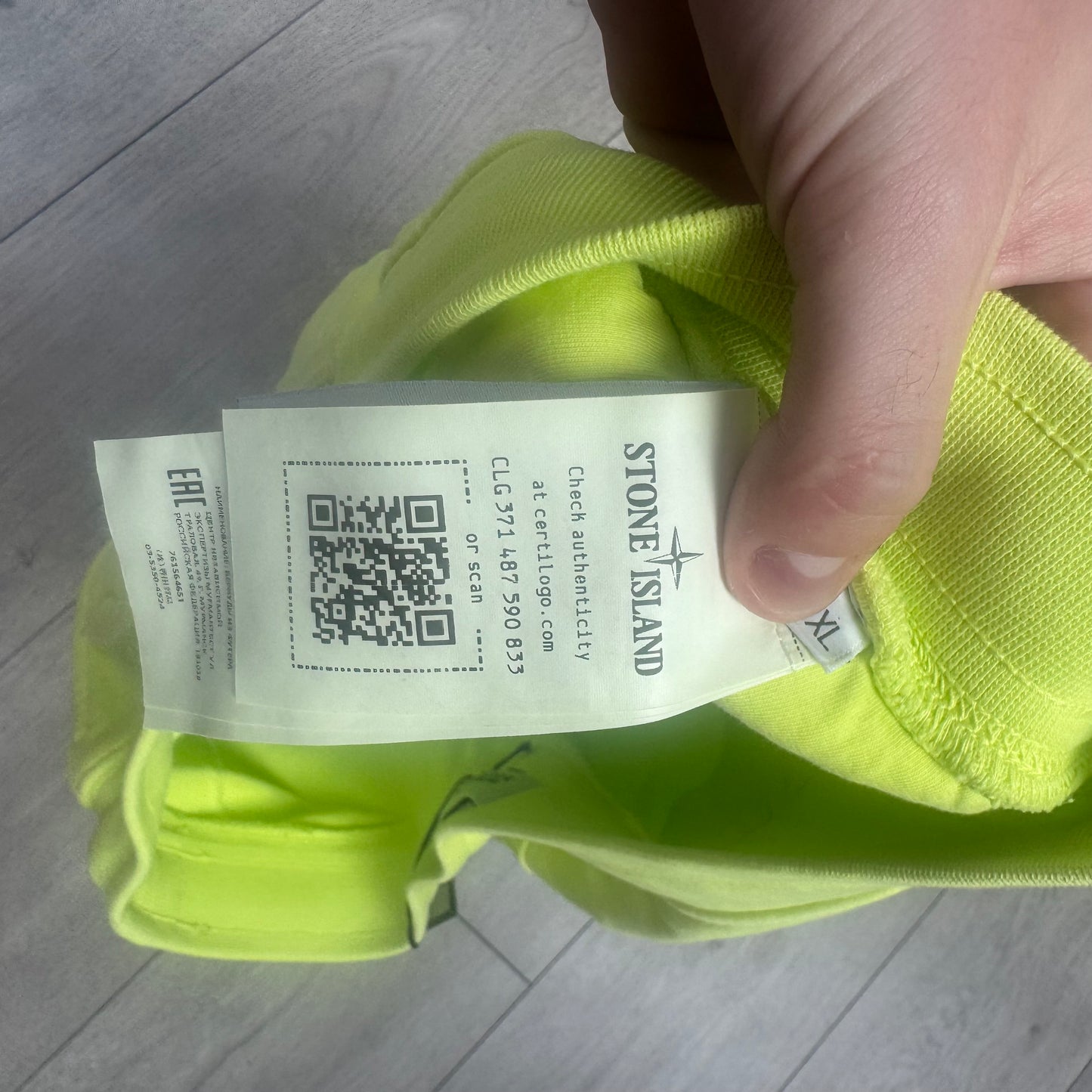 Stone Island Bermuda Neon Yellow XL Brand New RRP £280