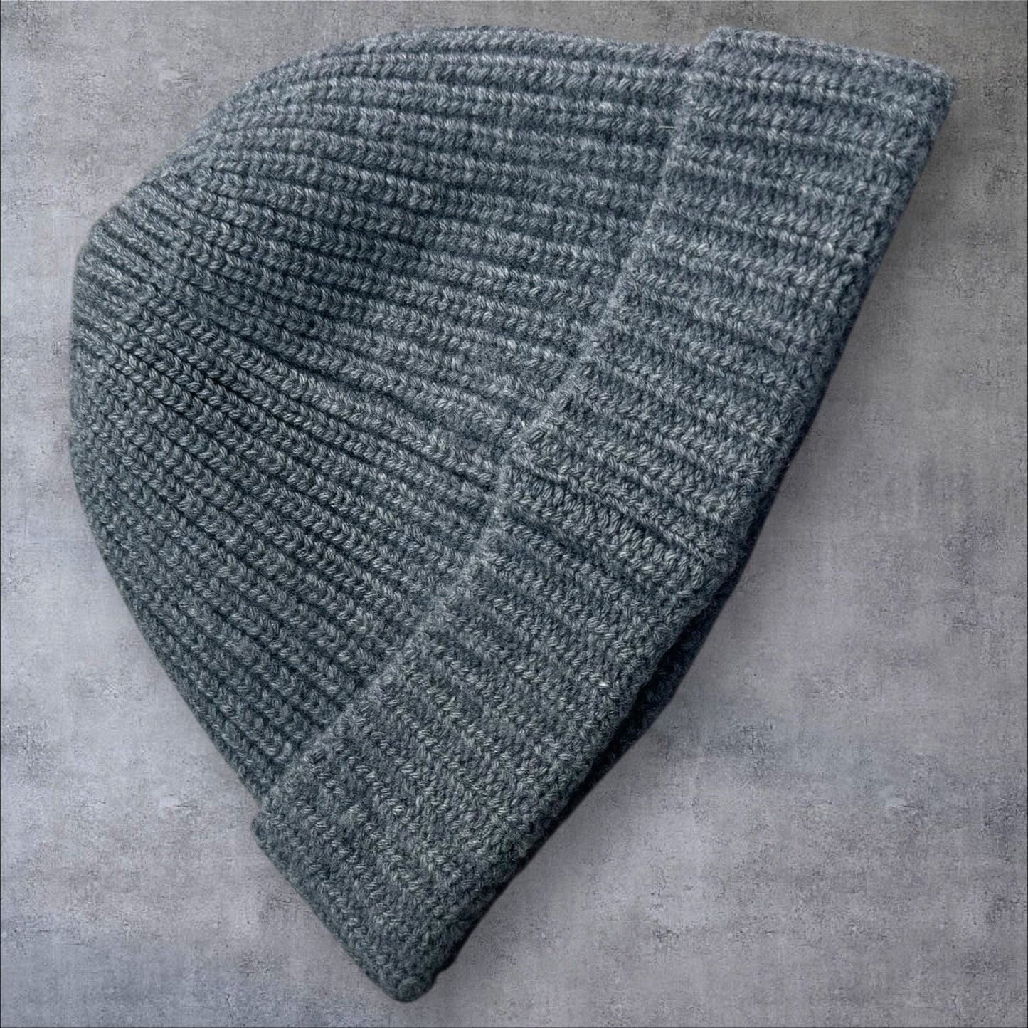 Stone Island Beanie Grey Black Badge One Size RRP £140+