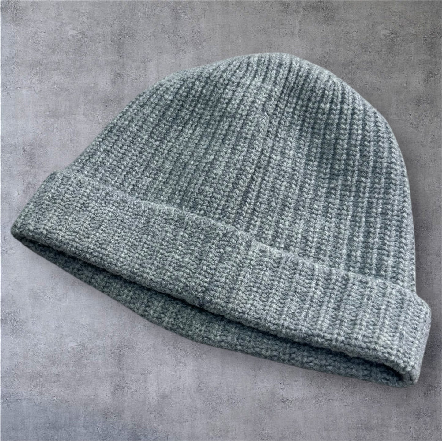 Stone Island Beanie Grey White Badge One Size RRP £140+