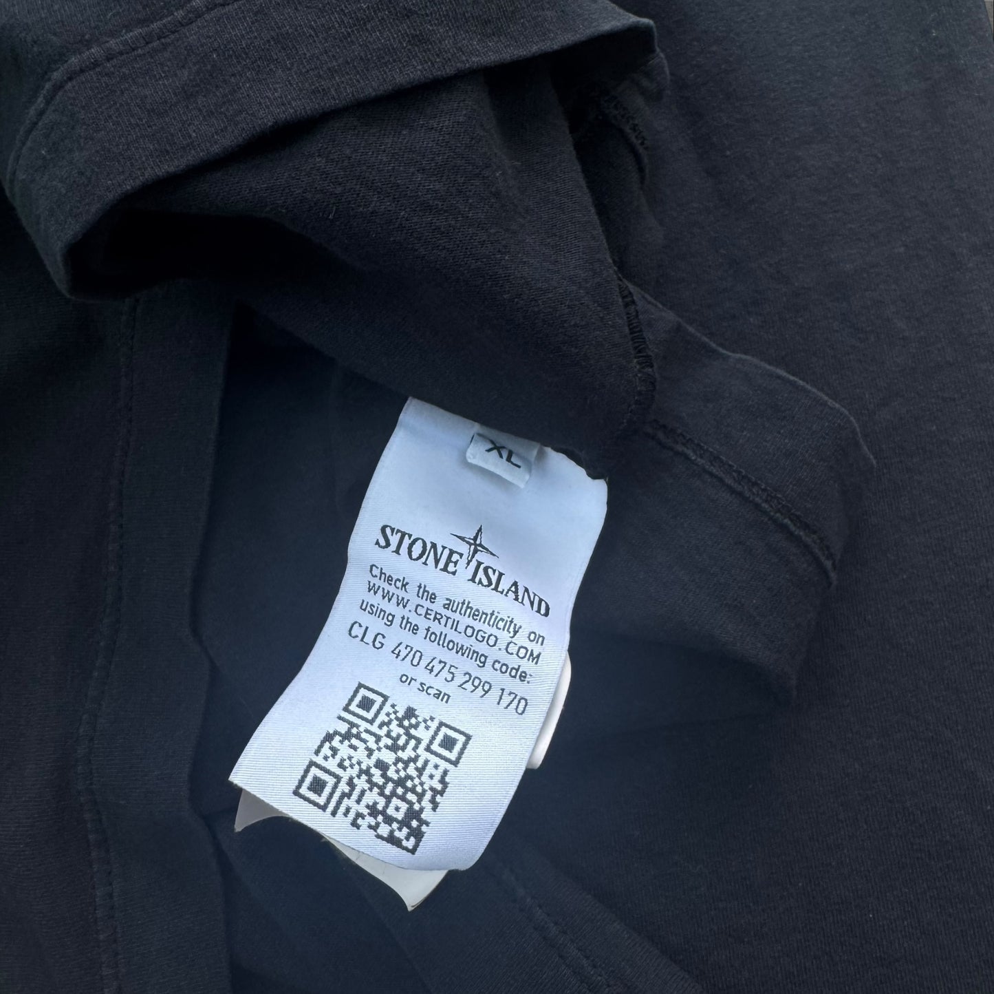 Stone Island T-Shirt Black Compass Logo Size XL RRP £160+