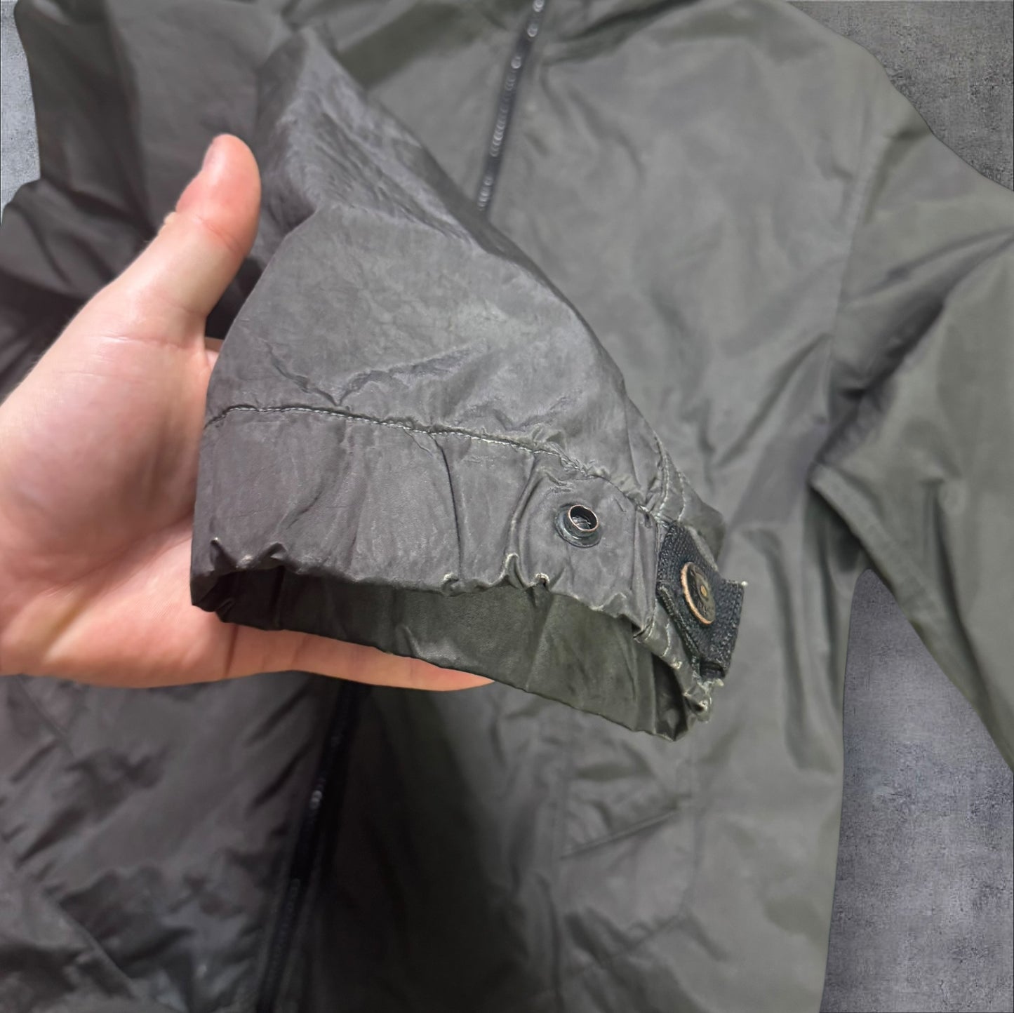 Stone Island Nylon Metal Fleece Lined Jacket Black Size Large RRP £500+