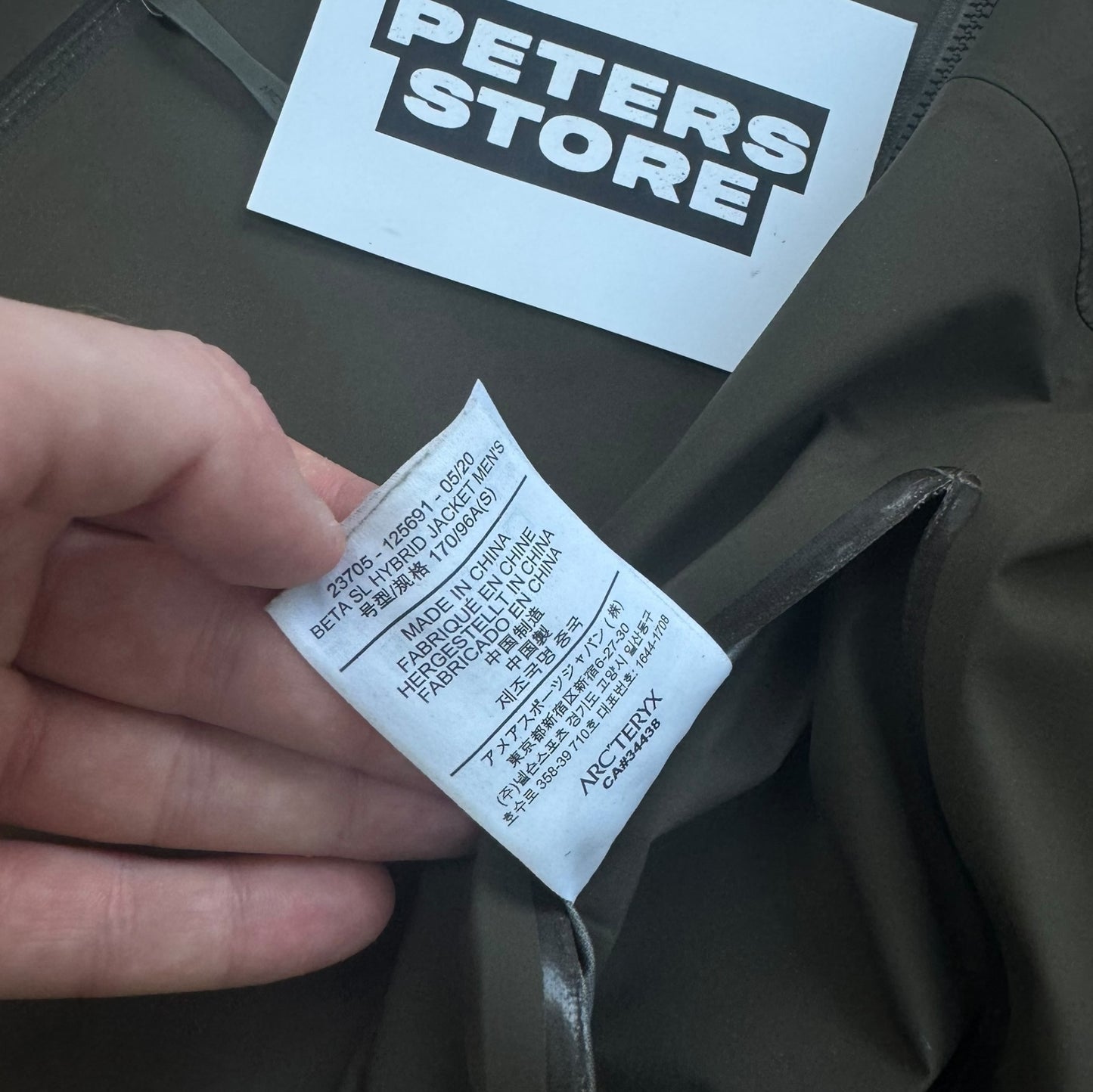 Arc’teryx Beta SL Hybrid Khaki Green Jacket Men’s Small Goretex RRP £400+