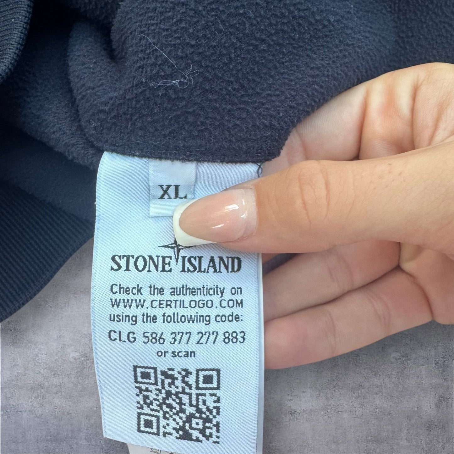 Stone Island Navy Softshell Jacket Size XL RRP £550+