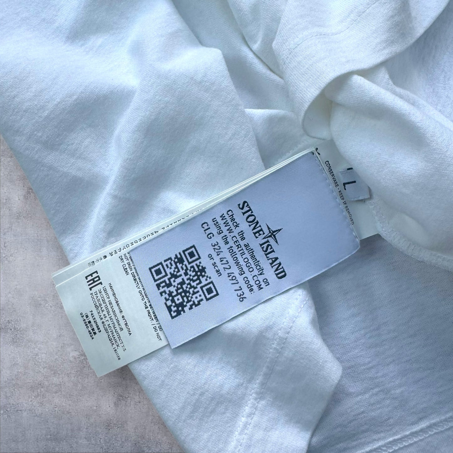 Stone Island Splash Compass T-Shirt White Large RRP £175+