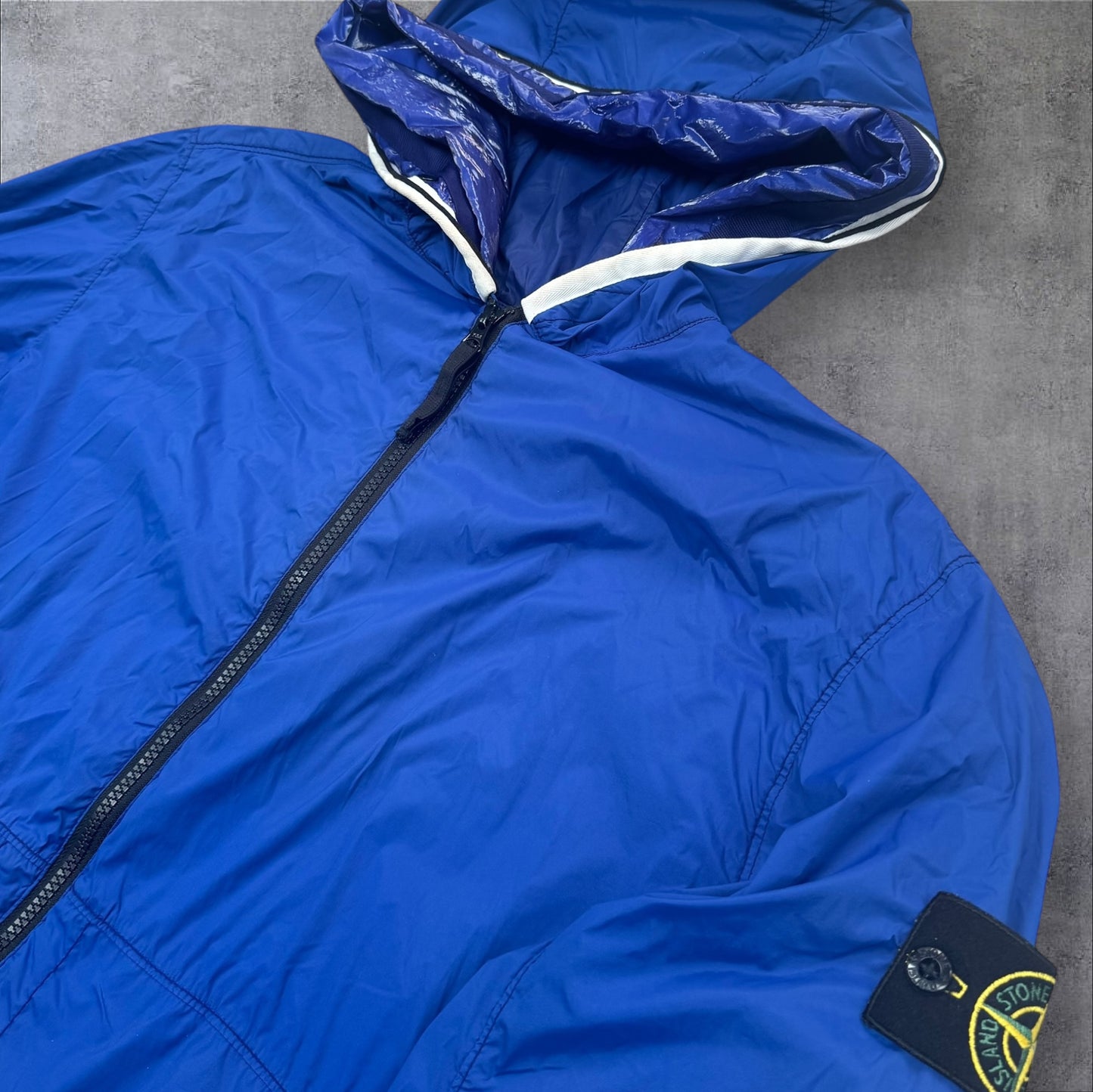 Stone Island Skin Touch Nylon-TC Jacket Royal Blue Size Large RRP £525+