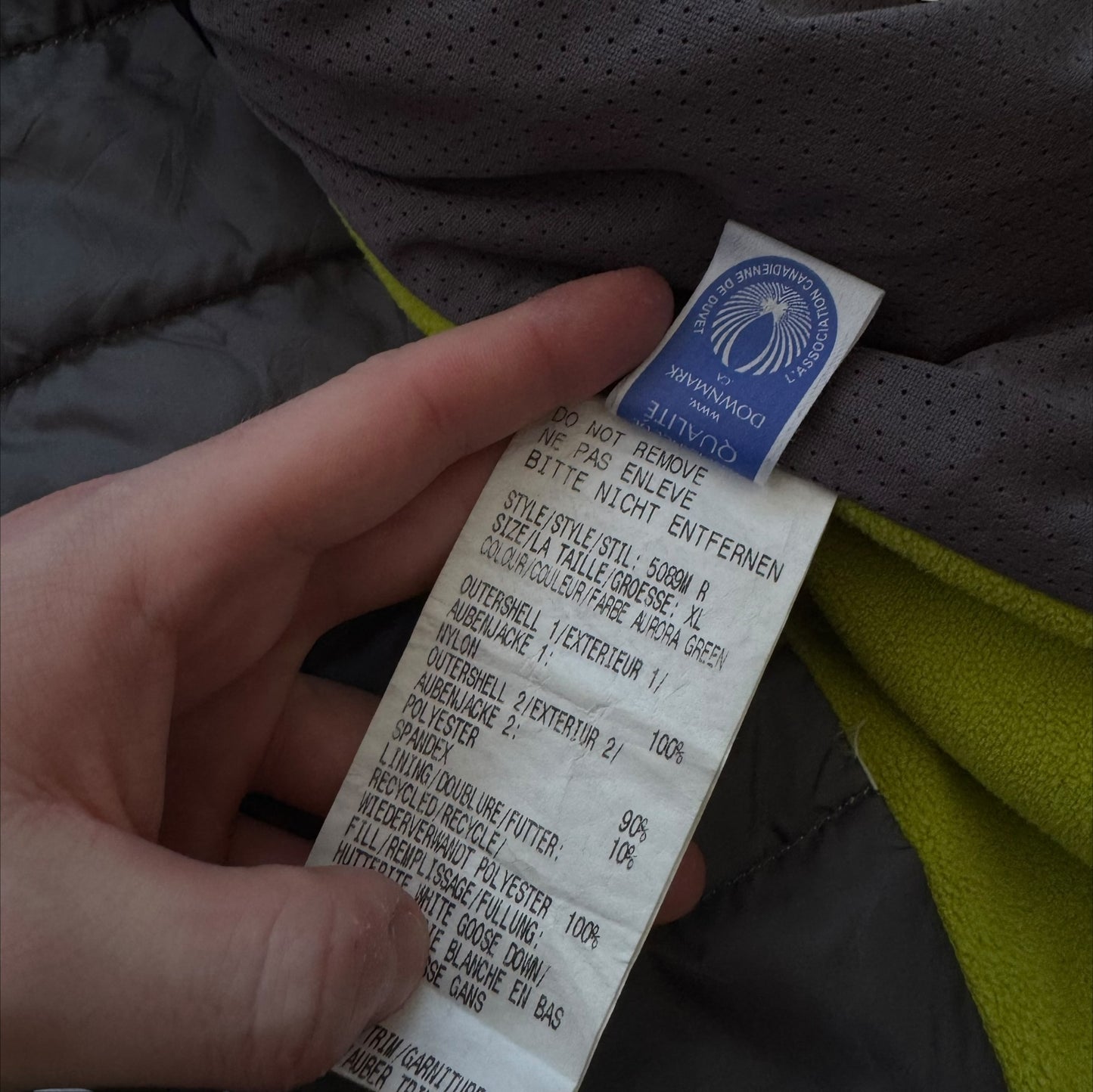 Canada Goose Hybridge Lite Neon Green Puffer Jacket Size XL RRP £595