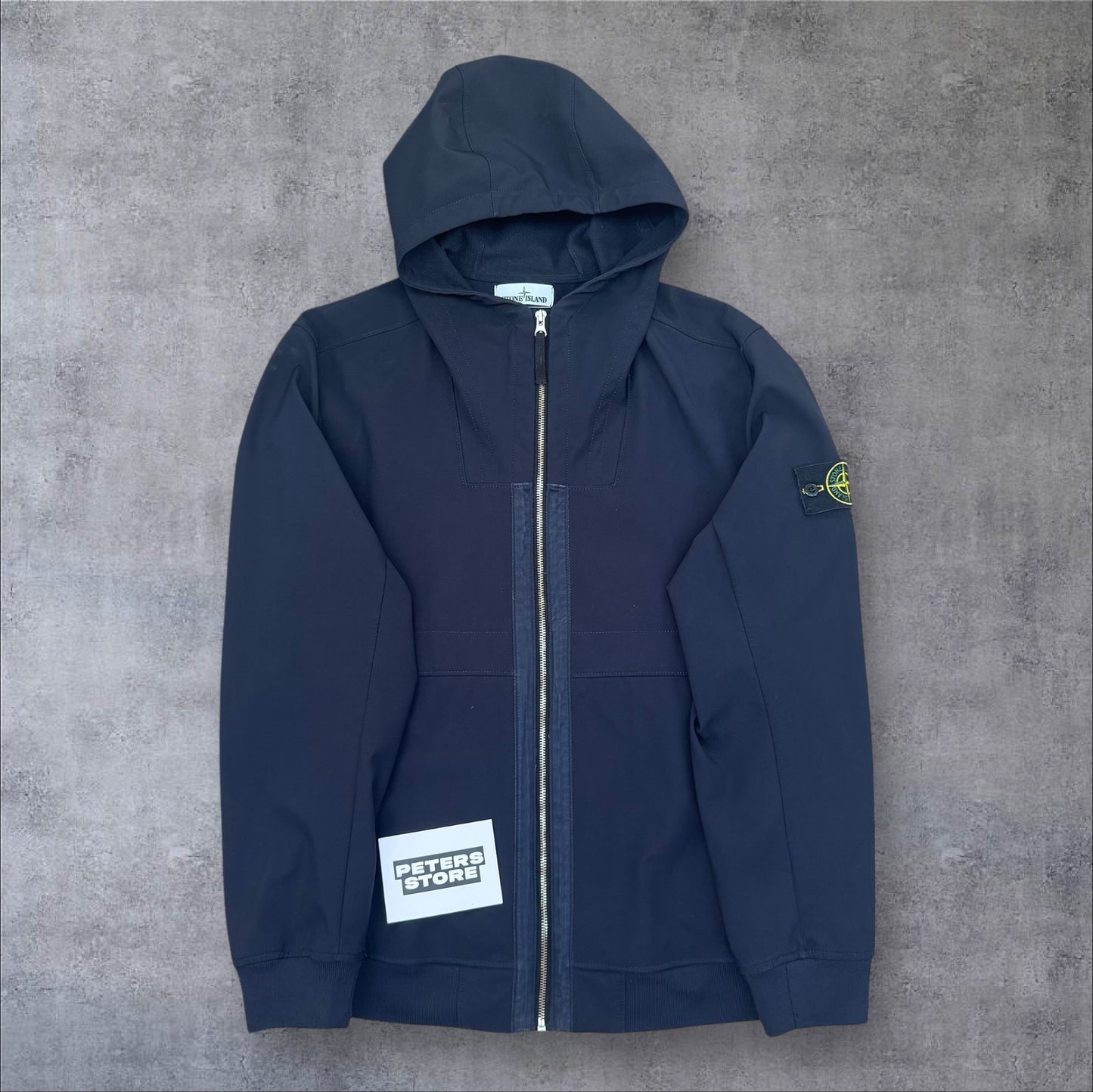 Stone Island Navy Softshell Jacket Size XL RRP £550+