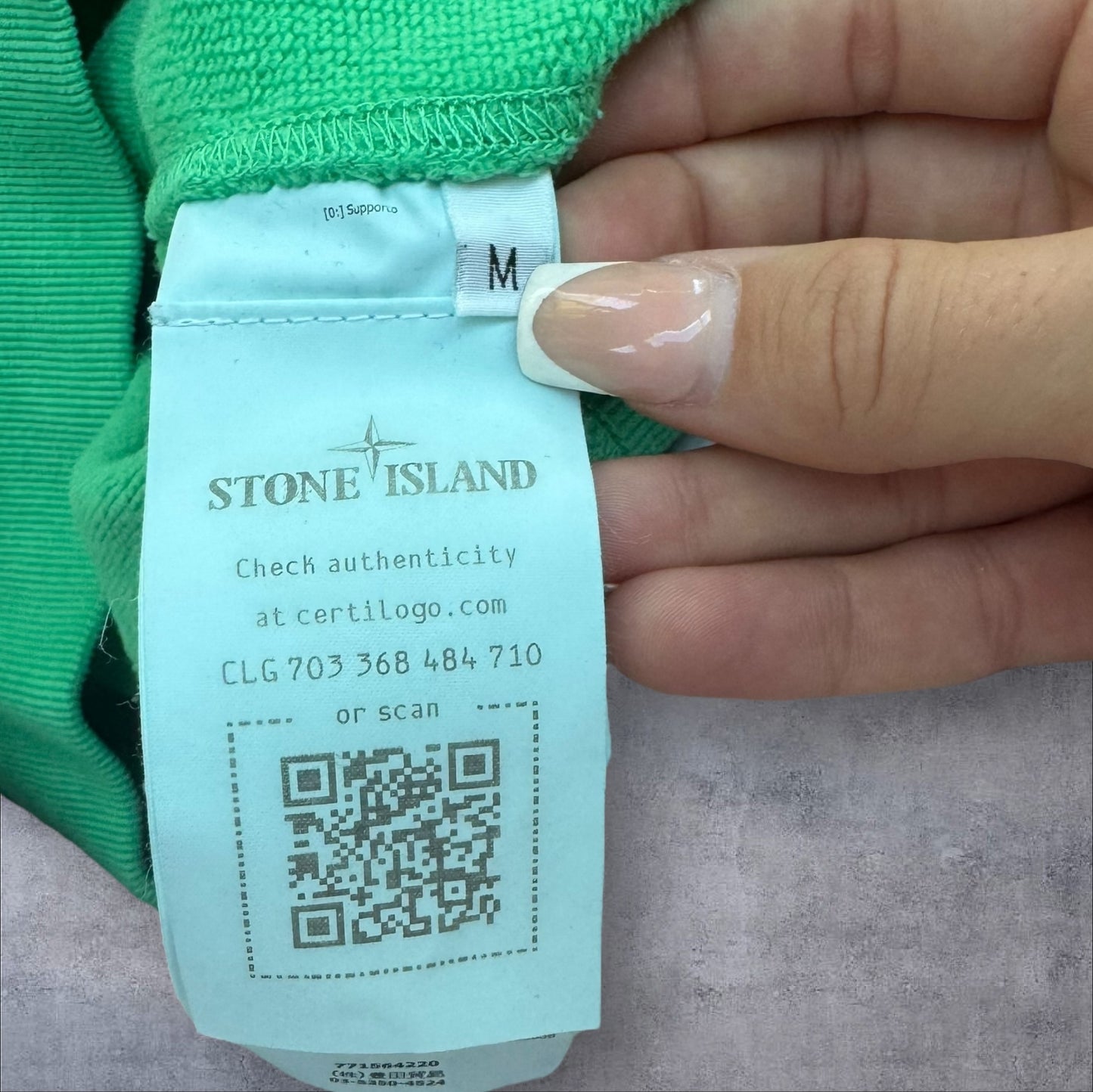 Stone Island Zip Hoodie Mint Green Size Medium RRP £350+