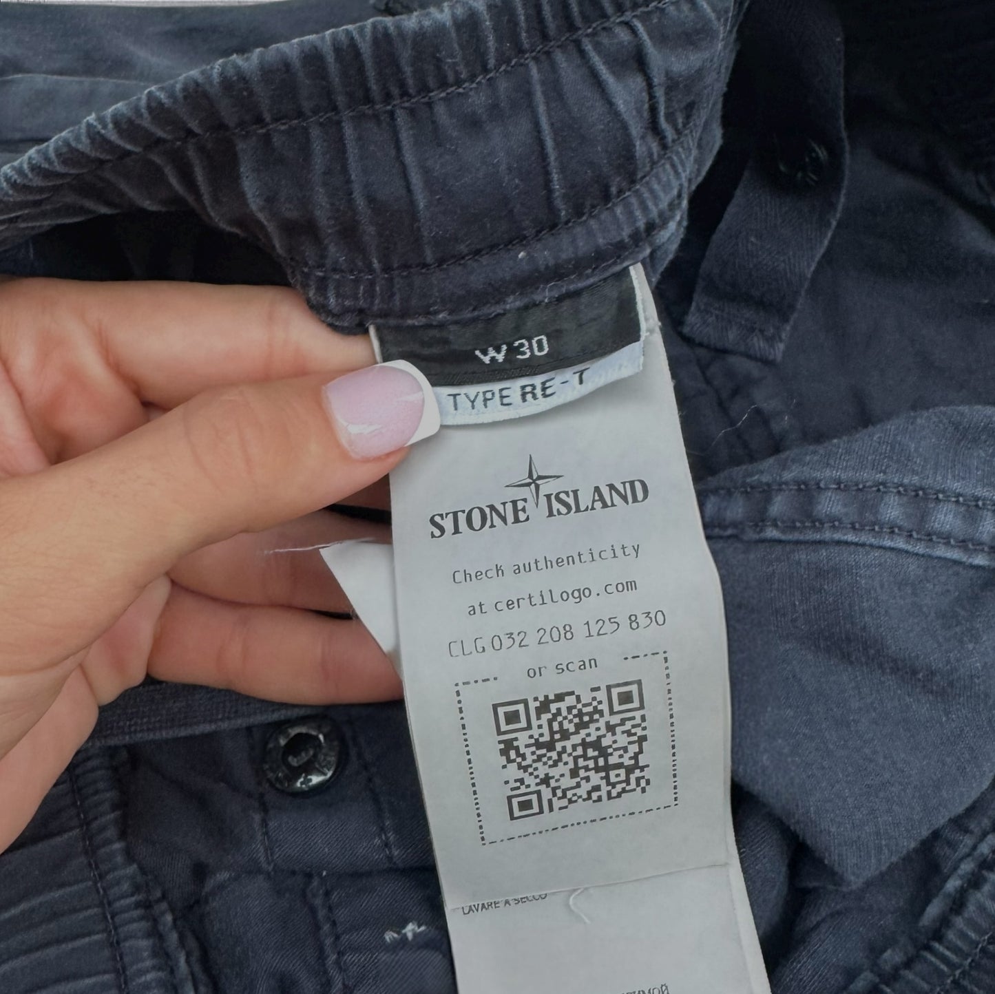 Stone Island Cargos Navy 30W Elasticated RRP £395+