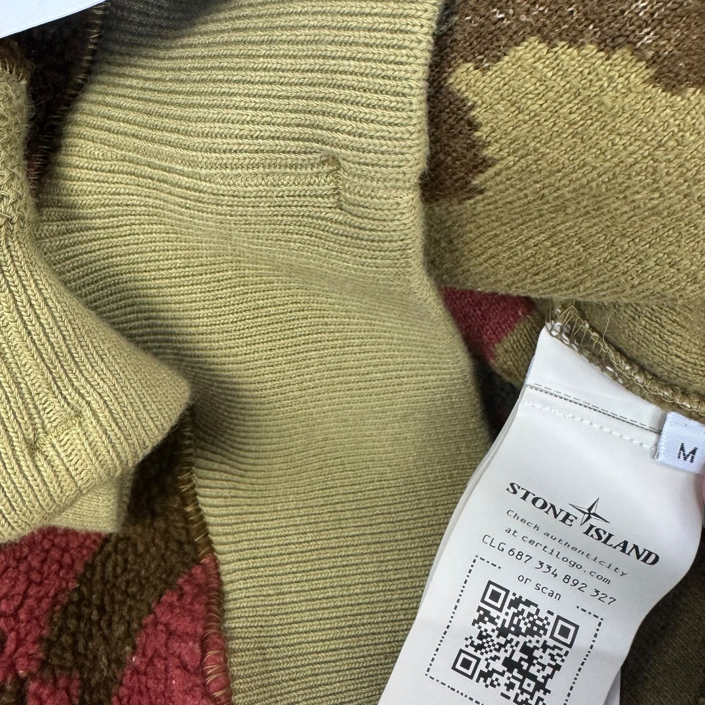 Stone Island Camo Fleece Sweatshirt Medium (Fits Large) RRP £350+