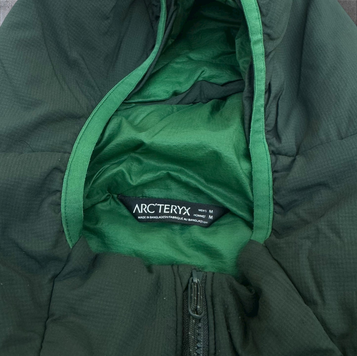 Arc’teryx Atom LT Hoody Green Reflective Logo Size Medium RRP £260+