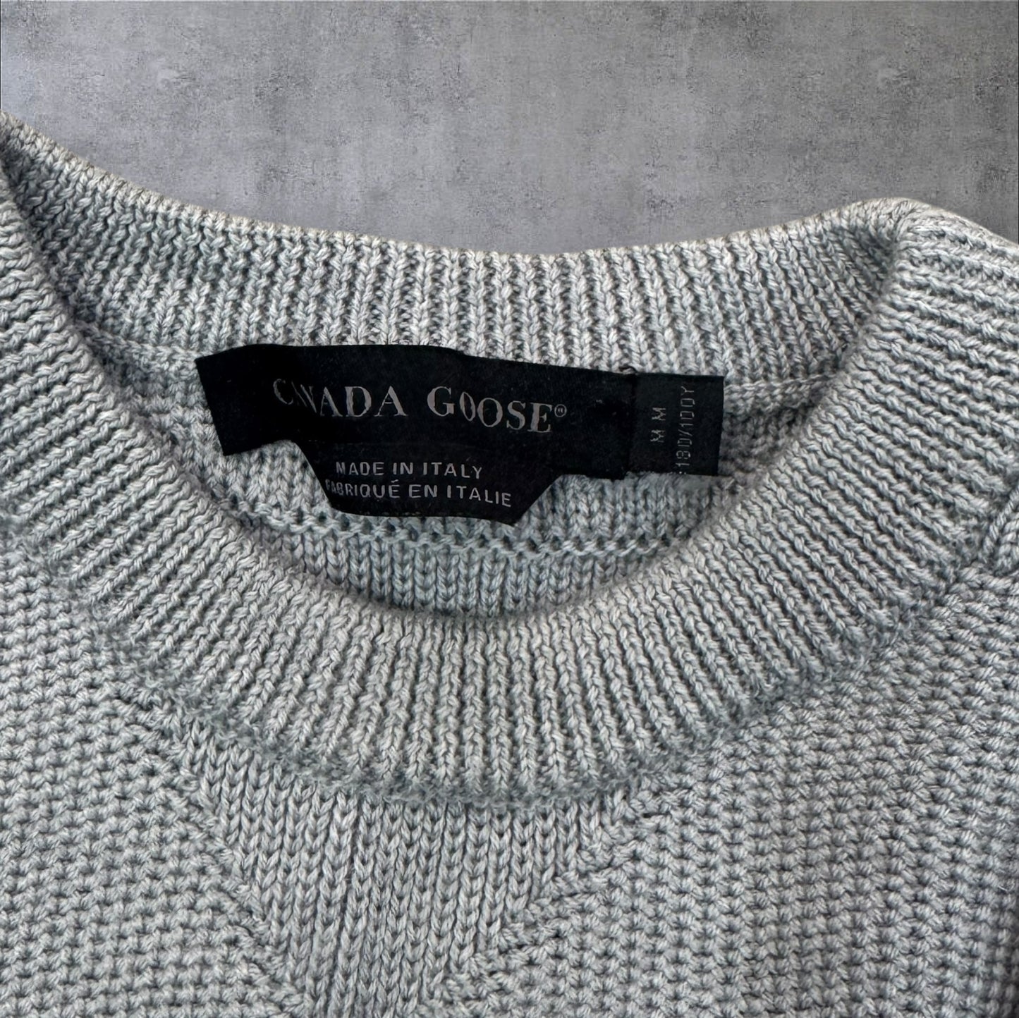 Canada Goose Merino Wool Patterson Jumper Grey Size medium RRP £400+