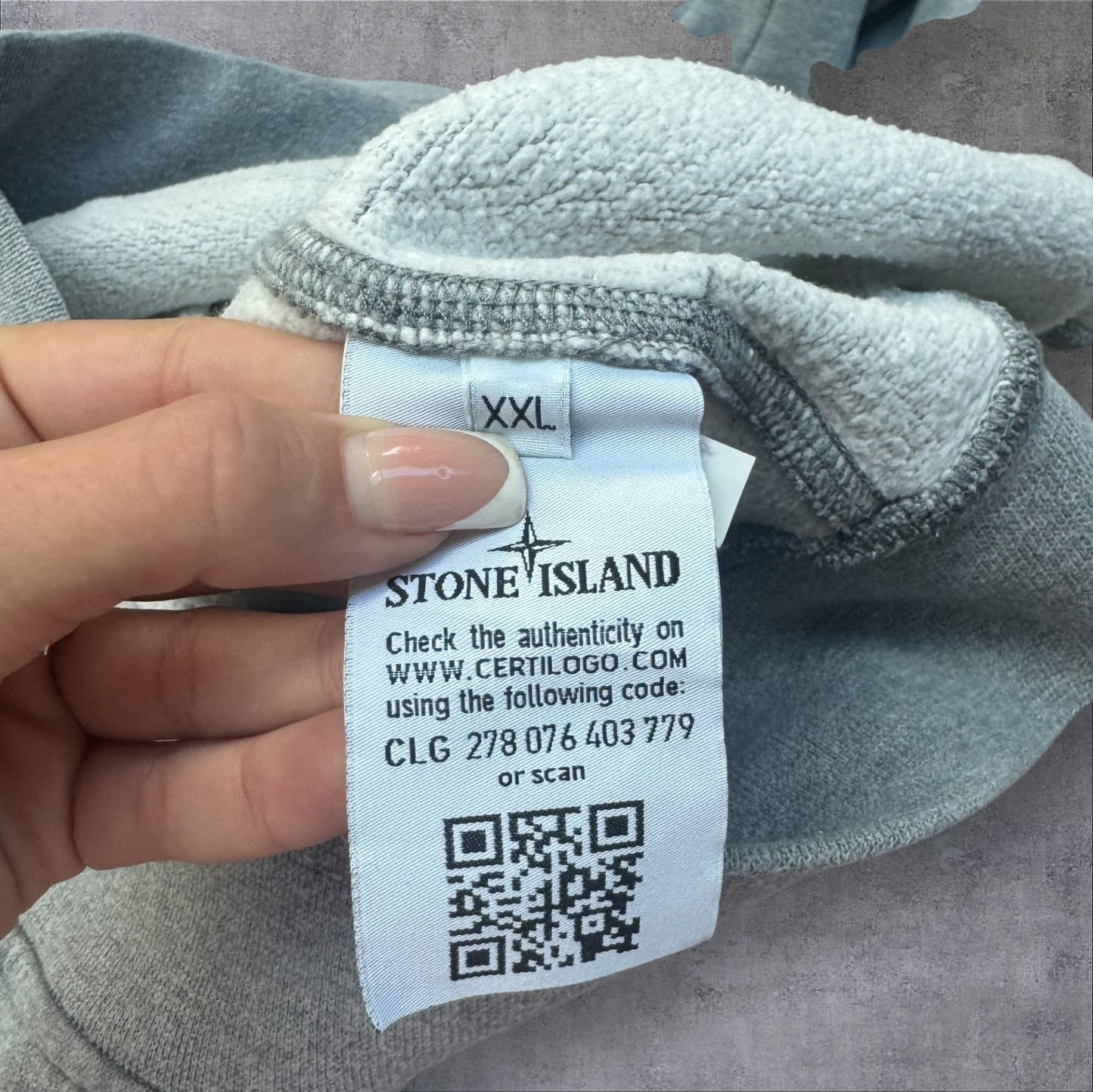 Stone Island Hoodie Grey Size Extra Extra Large RRP £350+