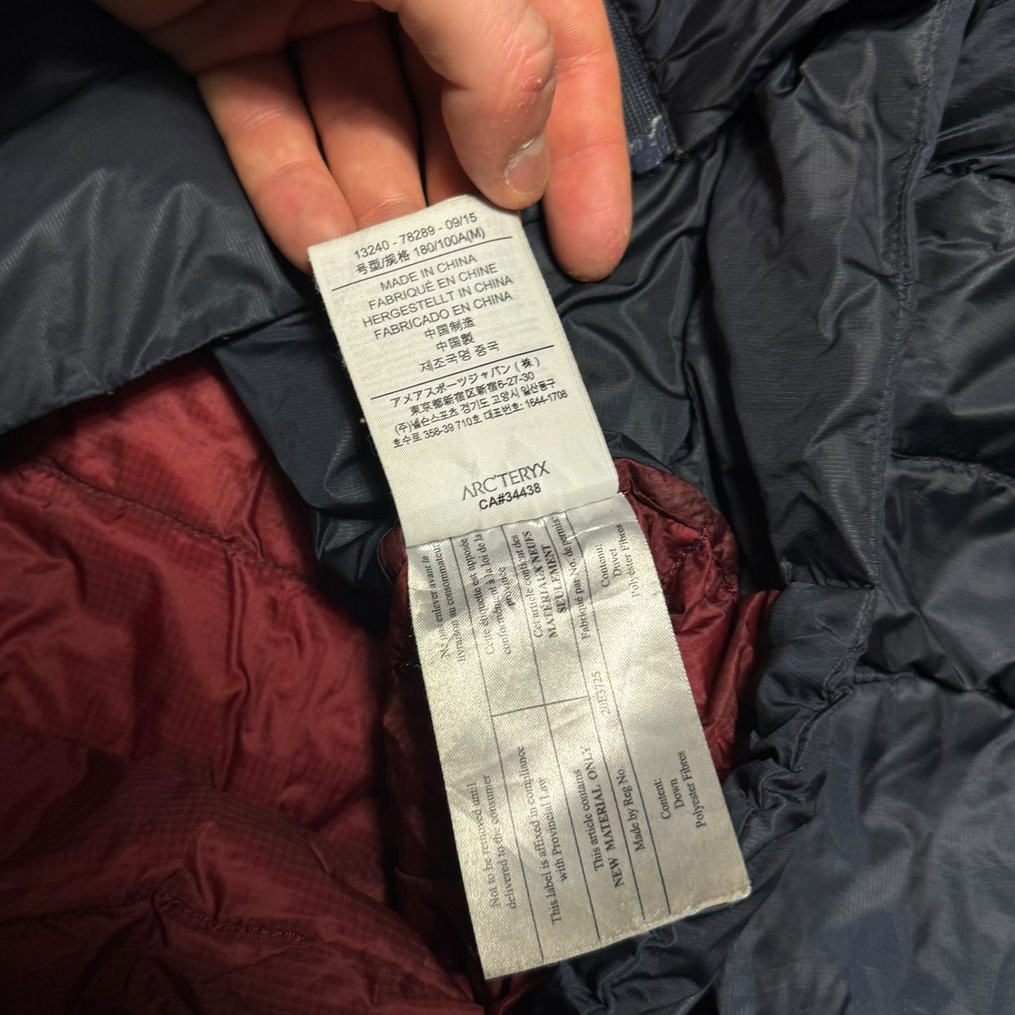 Arcteryx Cerium Puffer Medium RRP £300