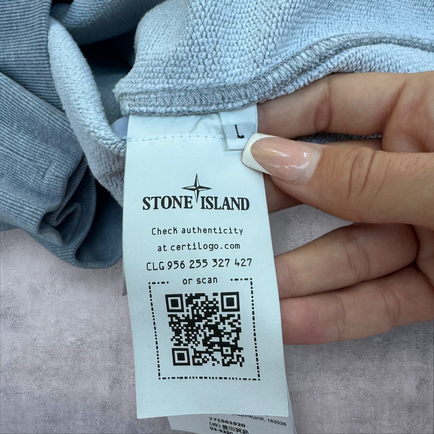 Stone Island Quarter Zip Sweatshirt Grey Size Large RRP £300+