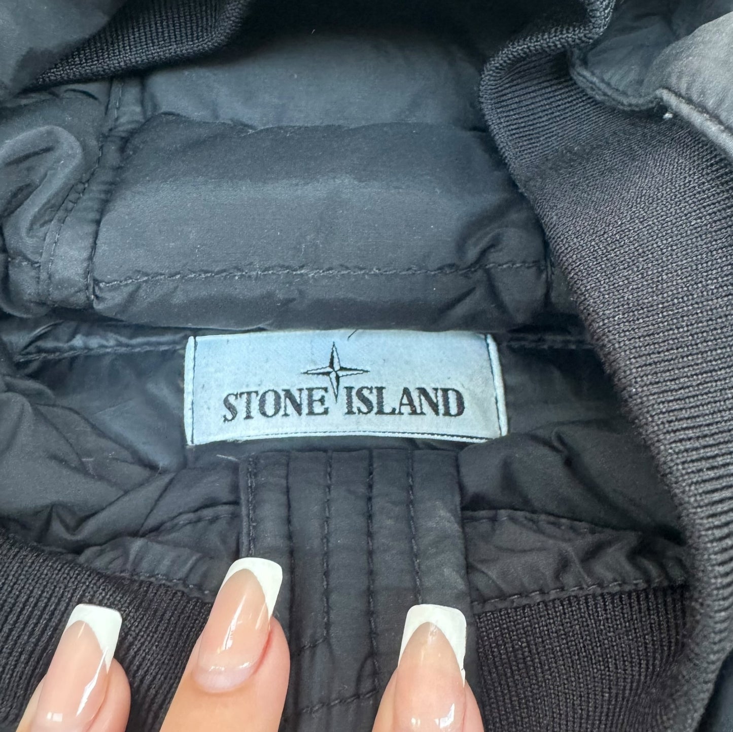 Stone Island Puffer Jacket Black O-Cotton R-Nylon Tela Size Small RRP £650+