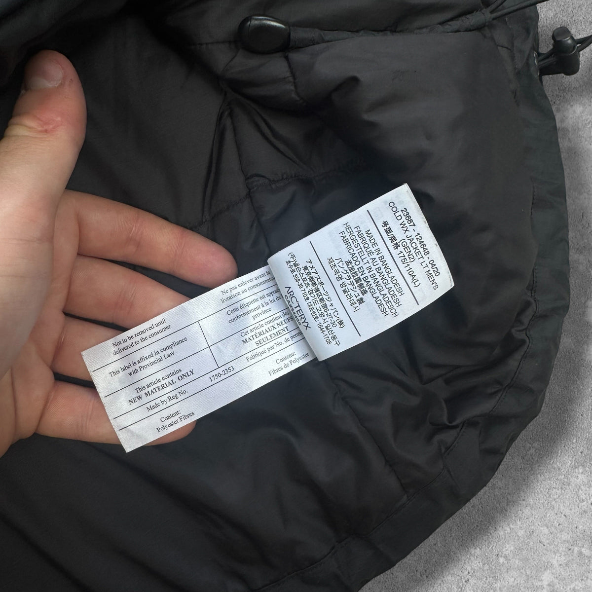 Arc'teryx LEAF Cold WX Jacket Men's Large Black Gen 2 RRP £500