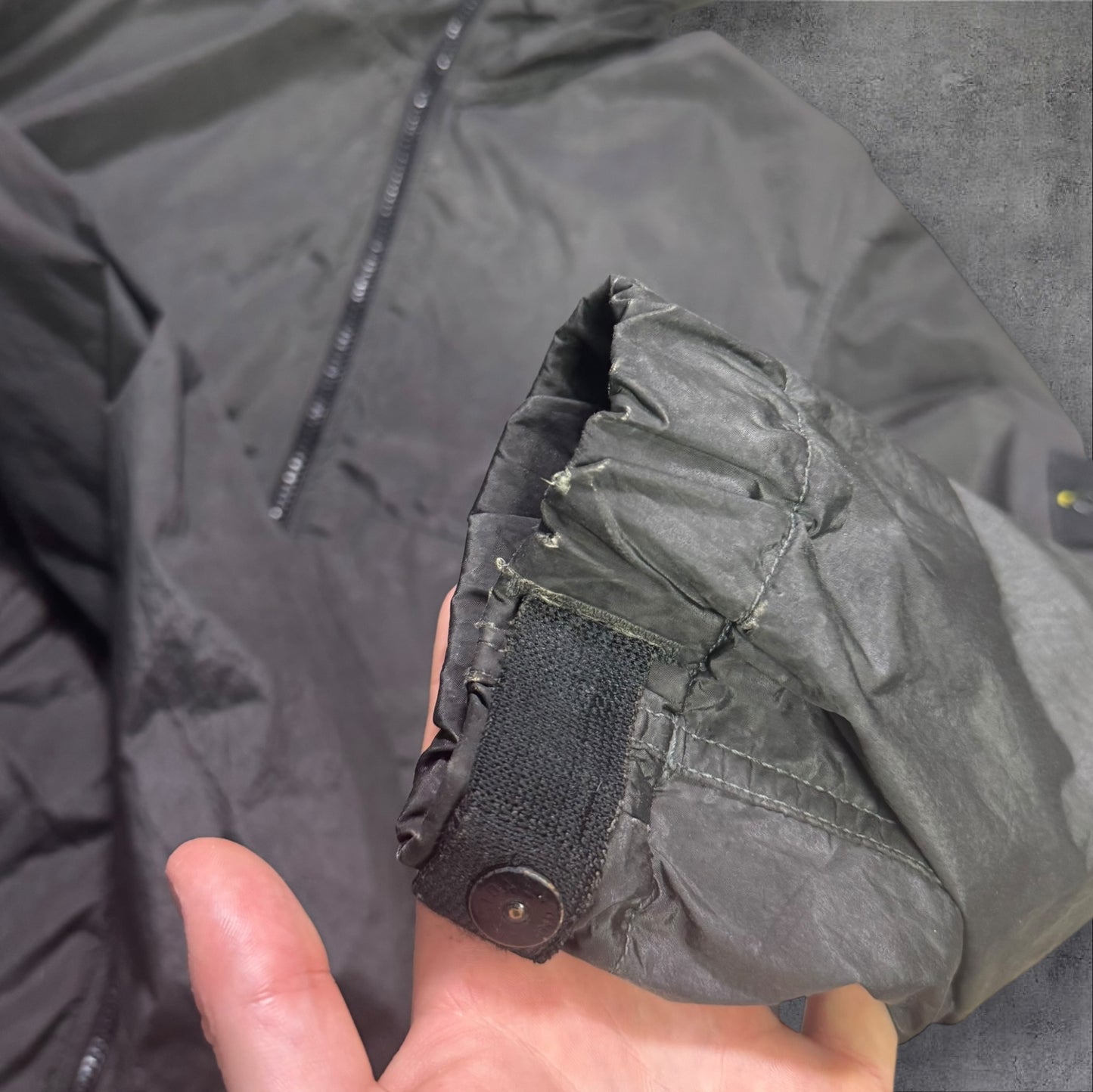 Stone Island Nylon Metal Fleece Lined Jacket Black Size Large RRP £500+