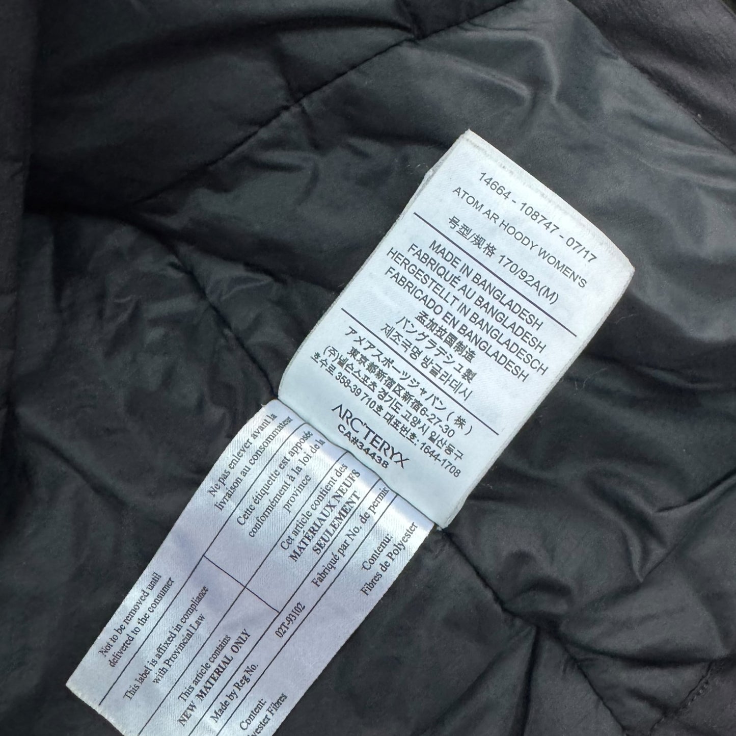 Arc’teryx Atom AR Jacket Size Women’s Medium RRP £280