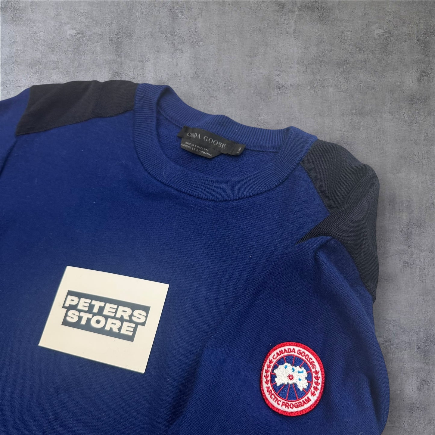 Canada Goose Merino Wool Jumper Royal Blue Size Large RRP £300